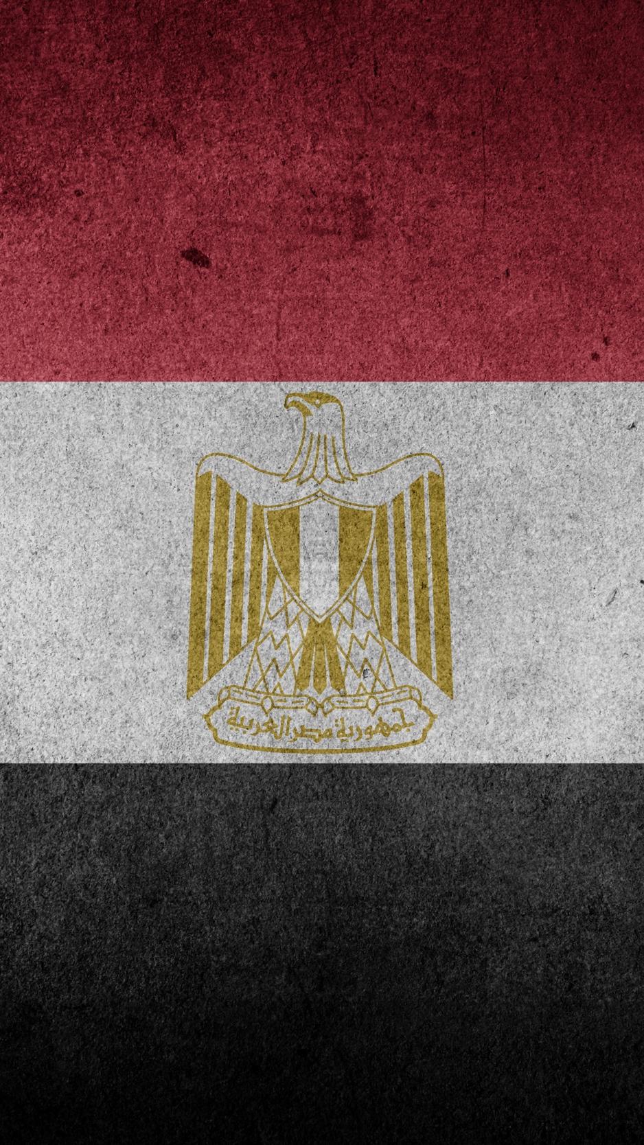 Download wallpaper 938x1668 flag, egypt, symbolism, texture
