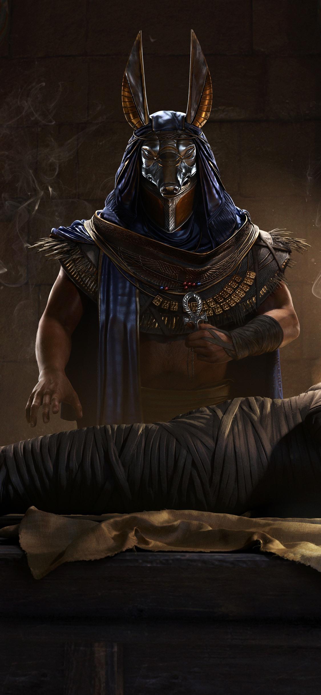 Assassin's Creed: Origins, Egypt, pharaoh, mummy 1242x2688