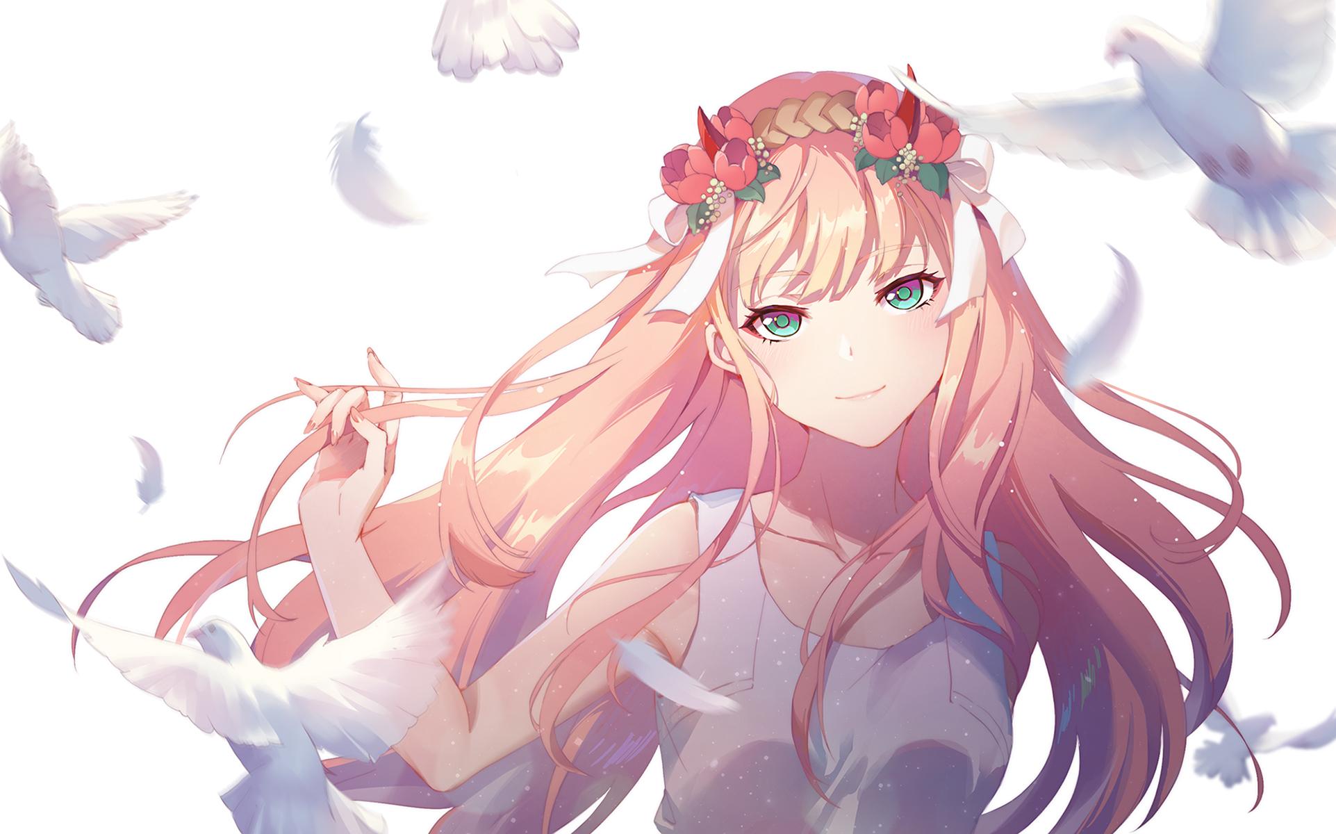Zero Two (Darling in the FranXX) wallpaper and background