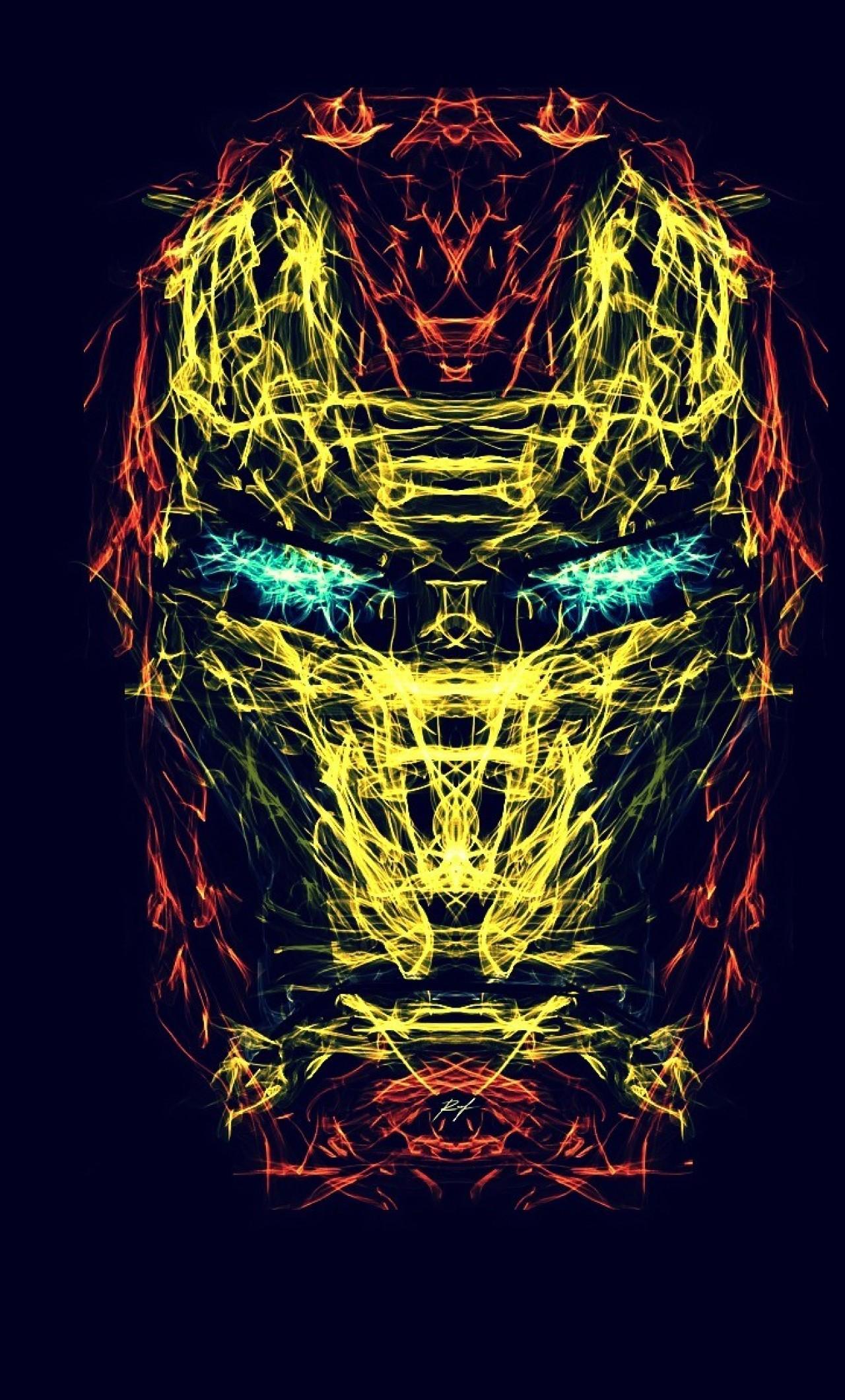 Iron Man Creative Abstract Art iPhone 6 plus Wallpaper
