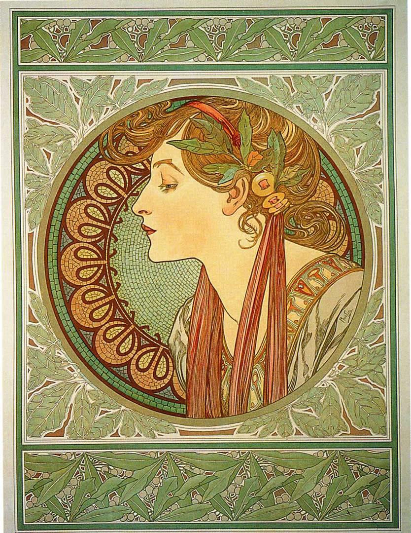 Seasonal Wallpaper 1901 Alphonse Mucha, HD