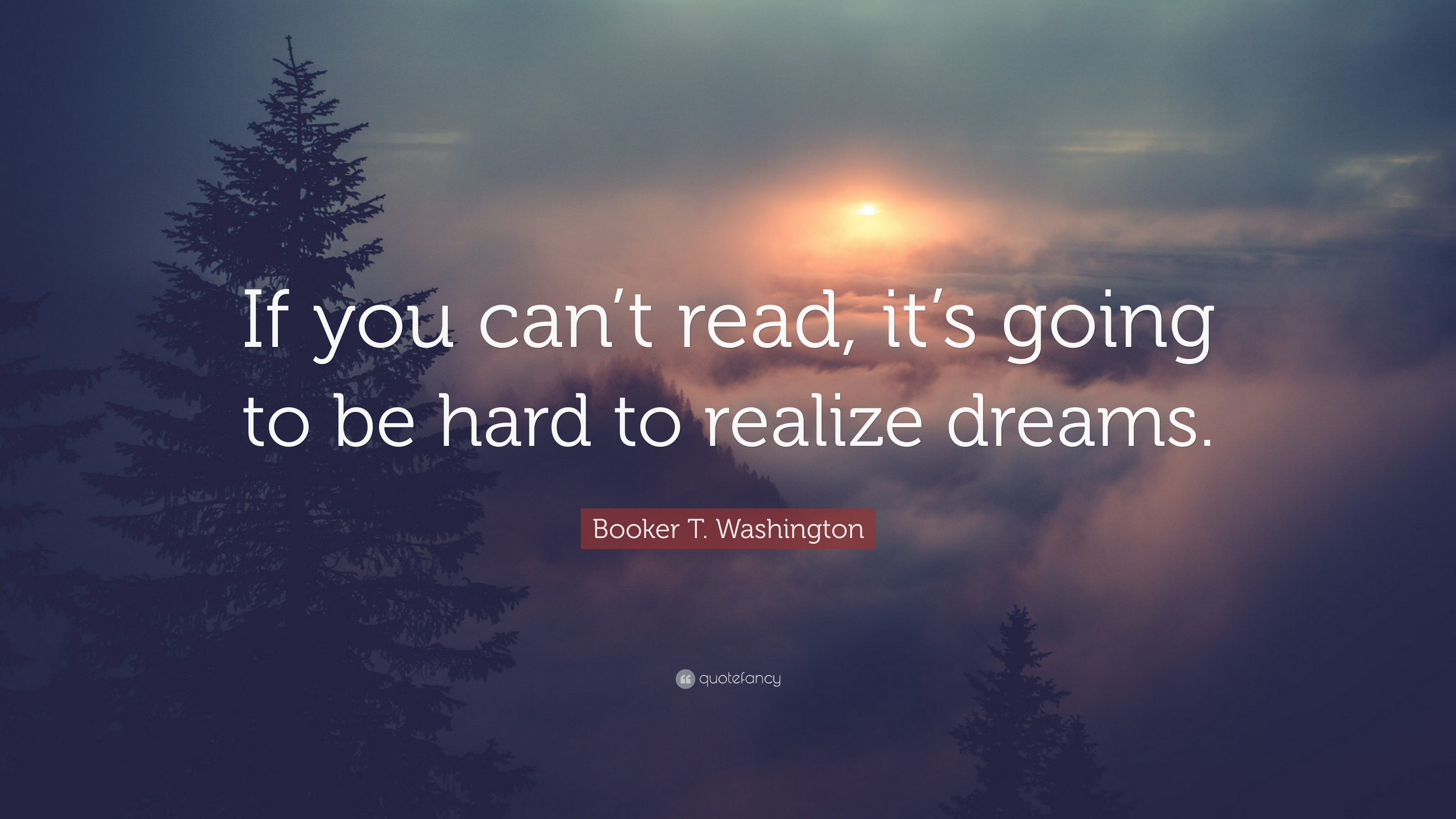 Booker T. Washington Quote: "If you can't read, it's going.