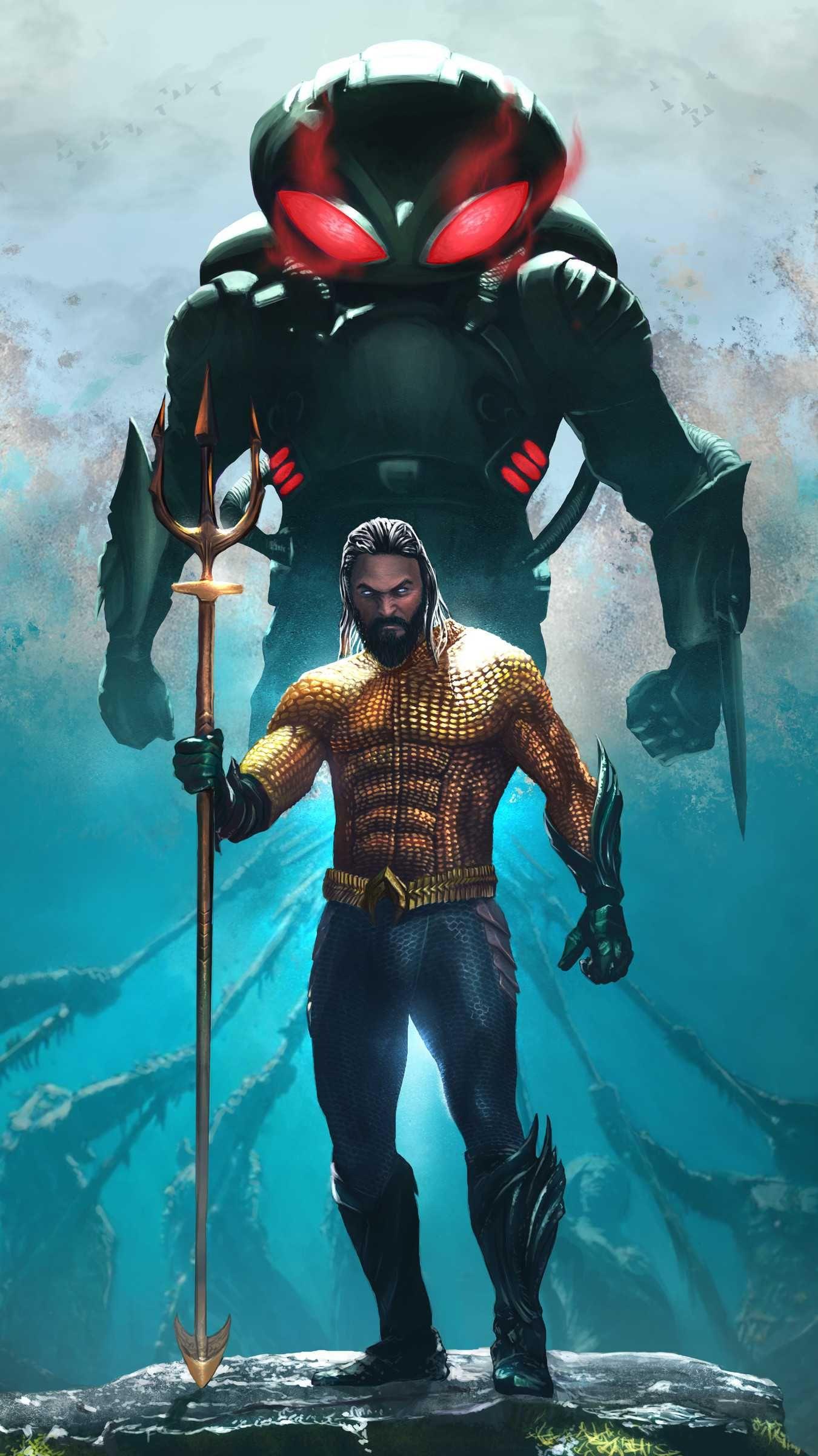 Aquaman and Black Manta iPhone Wallpaper. Superhero, Superhero comic, Dc superheroes