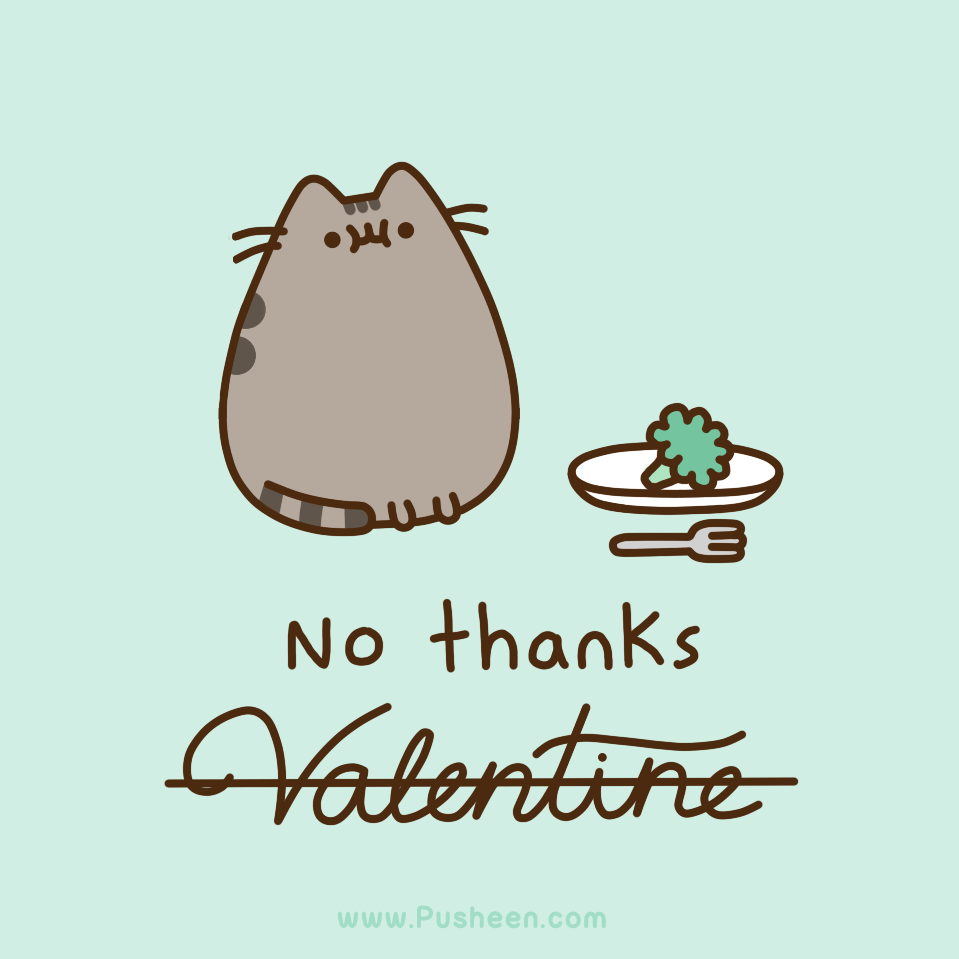 pusheen cat valentine