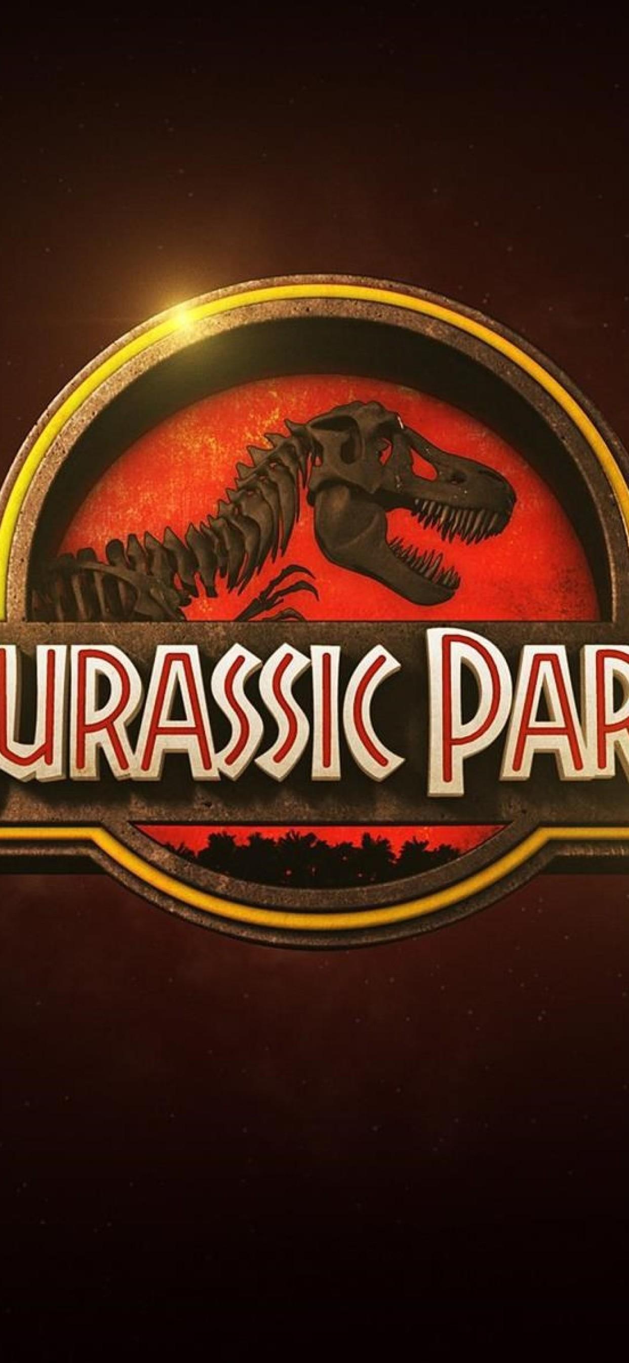 Jurassic Park Logo iPhone XS MAX HD 4k Wallpaper