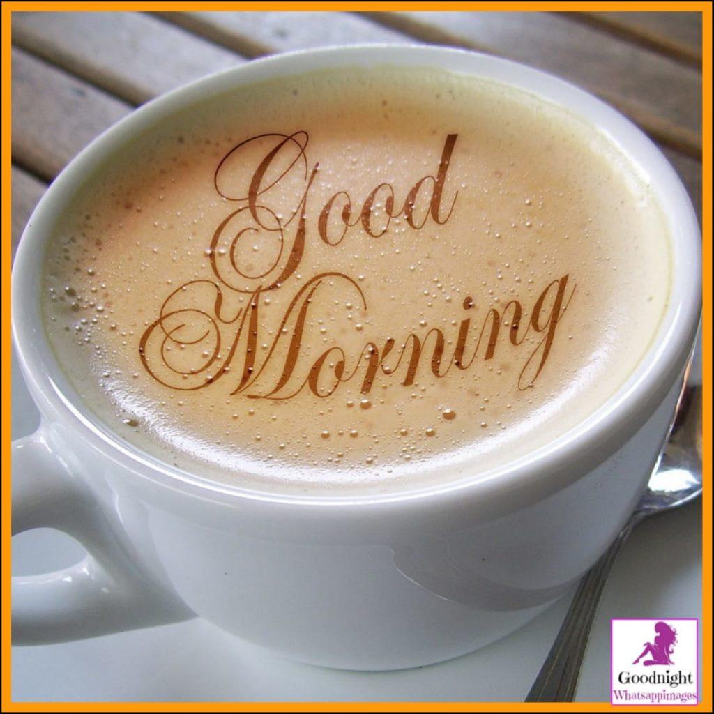Beautiful Good Morning Coffee Cup Image