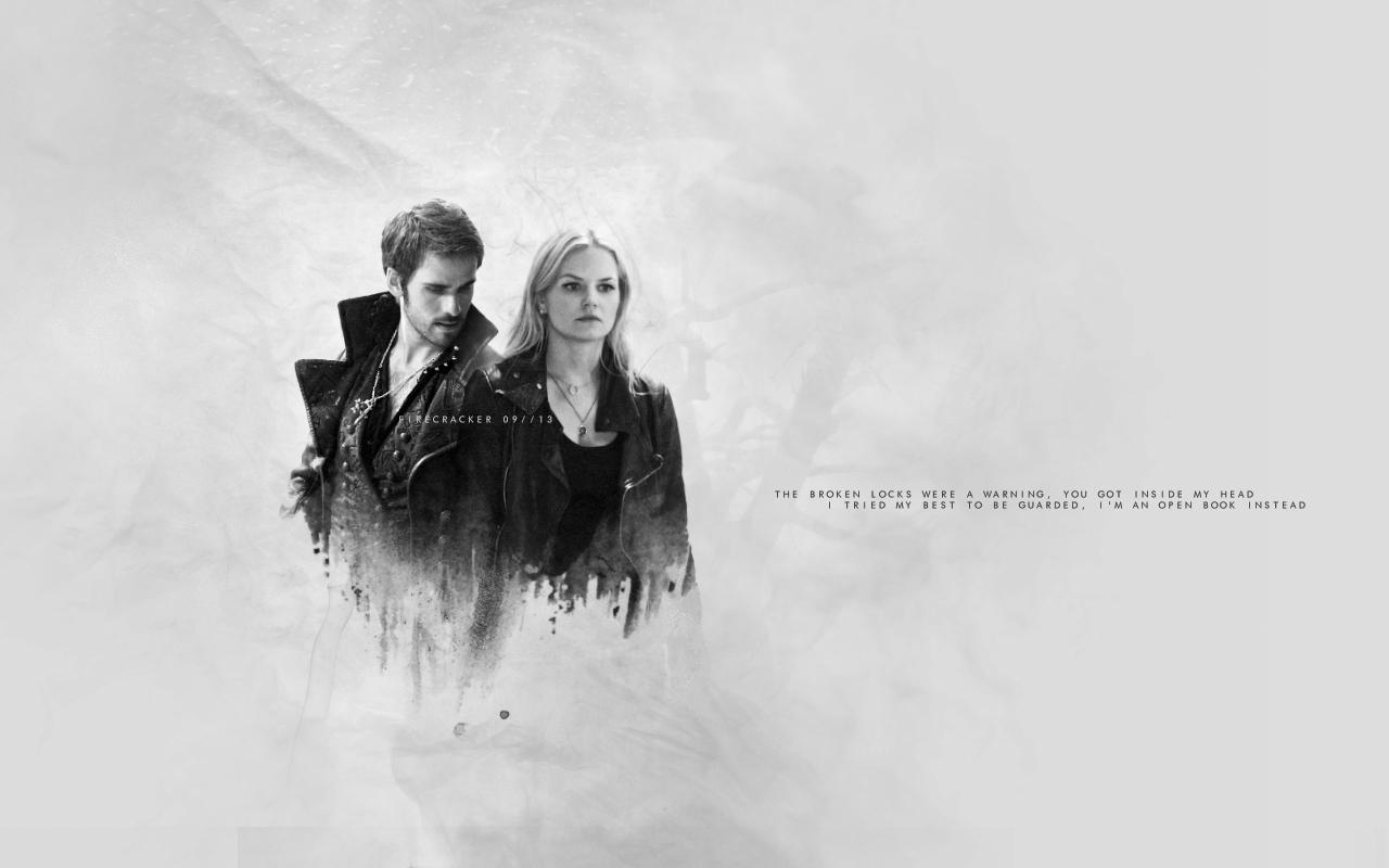 Hook&Emma Hook and Emma Swan Wallpaper
