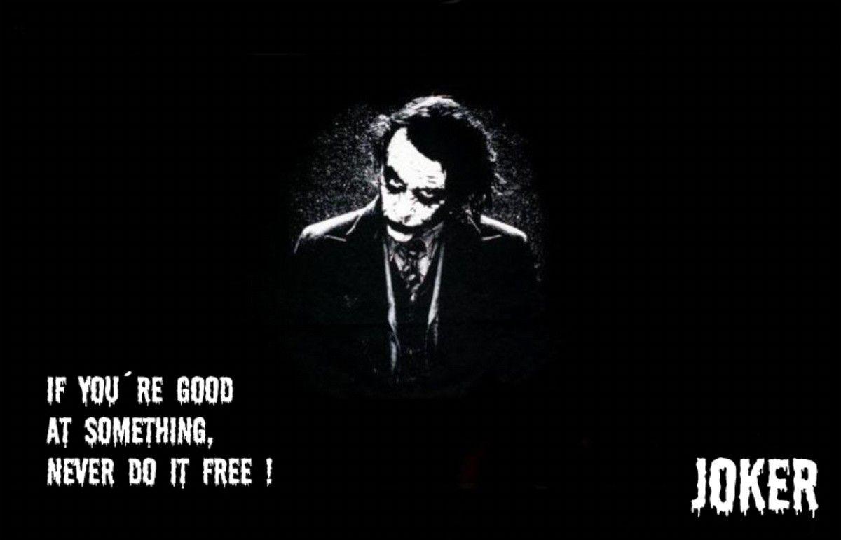Joker Quotes HD Wallpaper for Desktop and iPad 1200x771PX Scary