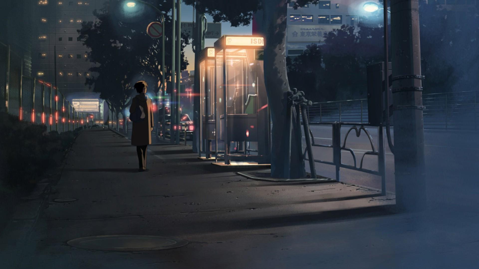 Centimeters Per Second, #night, #city, #anime