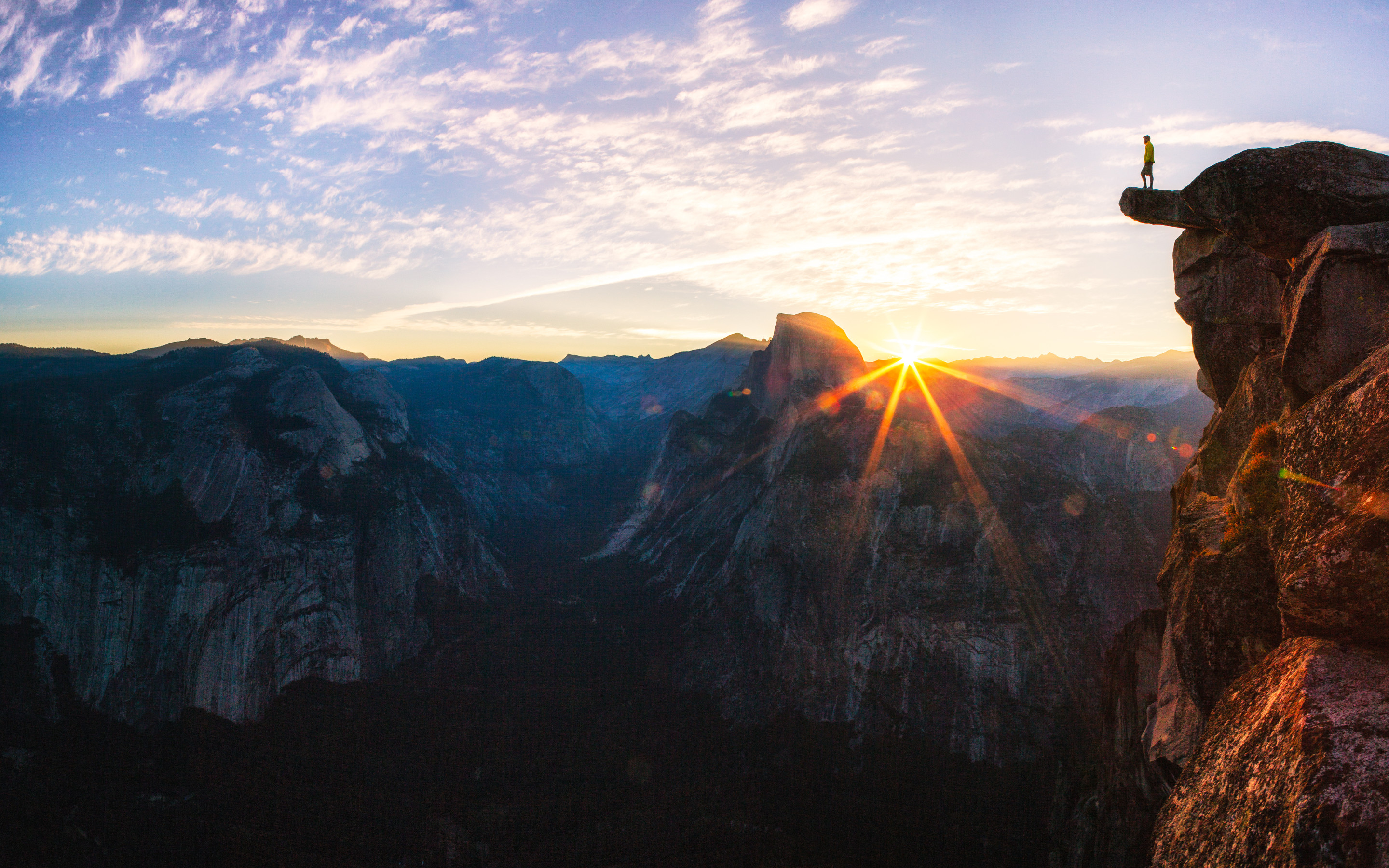 Standing At Glacier Point Sunrise In Yosemite National Park By Macbook Pro Retina HD 4k Wallpaper, Image, Background, Photo and Picture