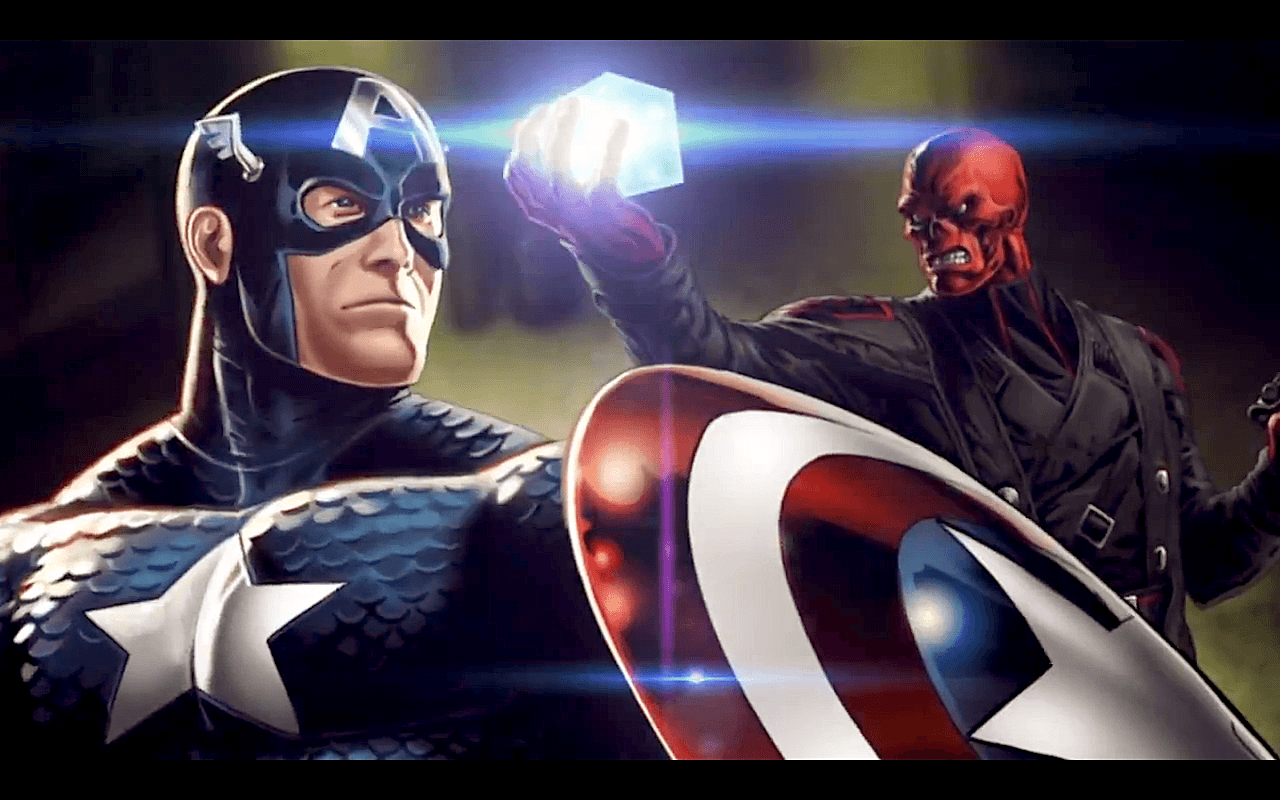 Captain America vs. the Red Skull. Captain america, Captain