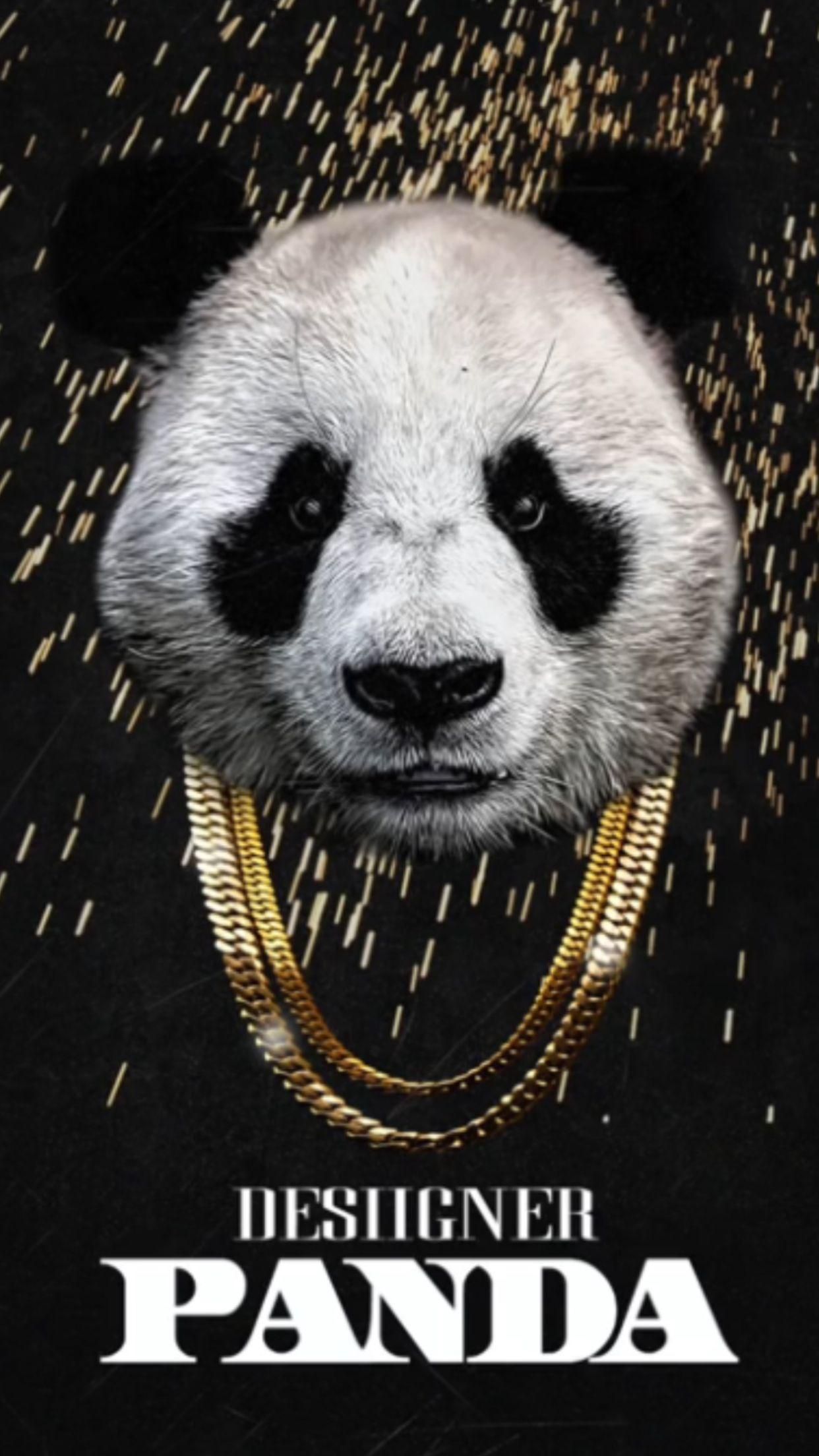 Hey, a panda wrapped in gold chains is standard gangster