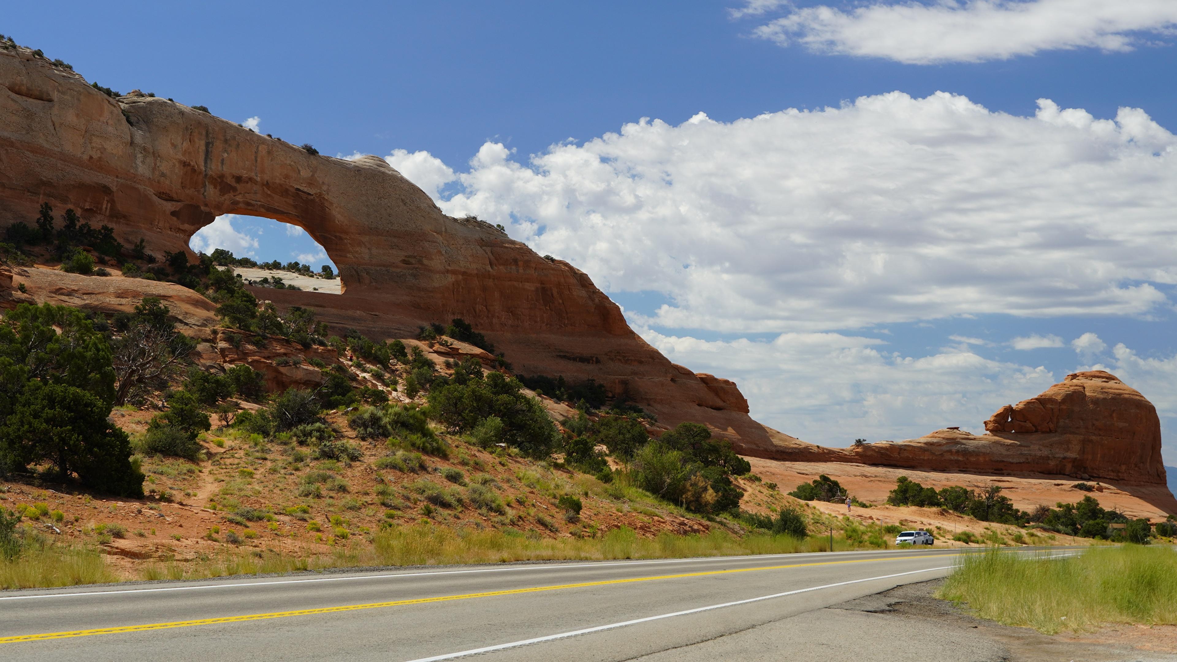 Photos USA Arch Bryce Canyon National Park, Utah Rock 3840x2160