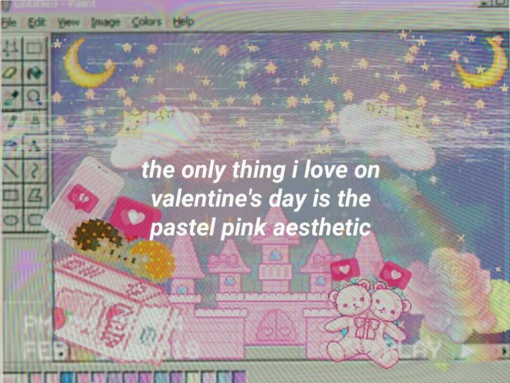 the only thing i like on valentine's day is the pink