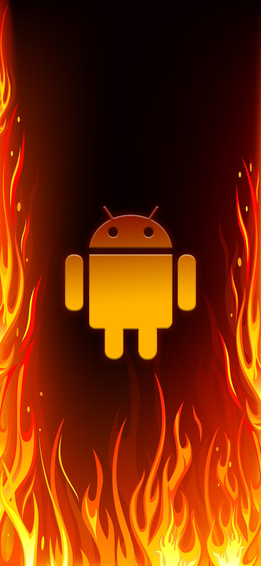 Android Burning 1080x2340 Wallpaper