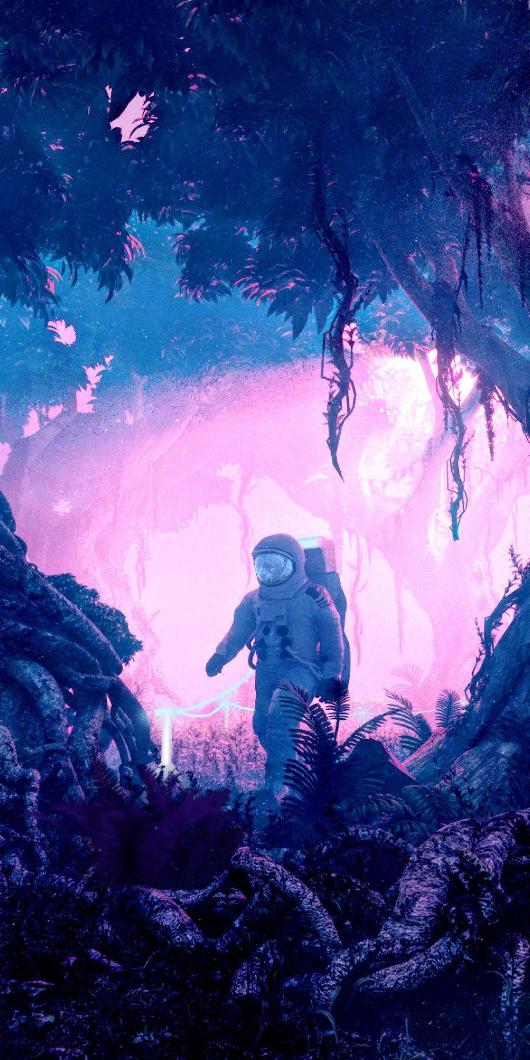 Gave a wallpaper I found a Astroneer feel