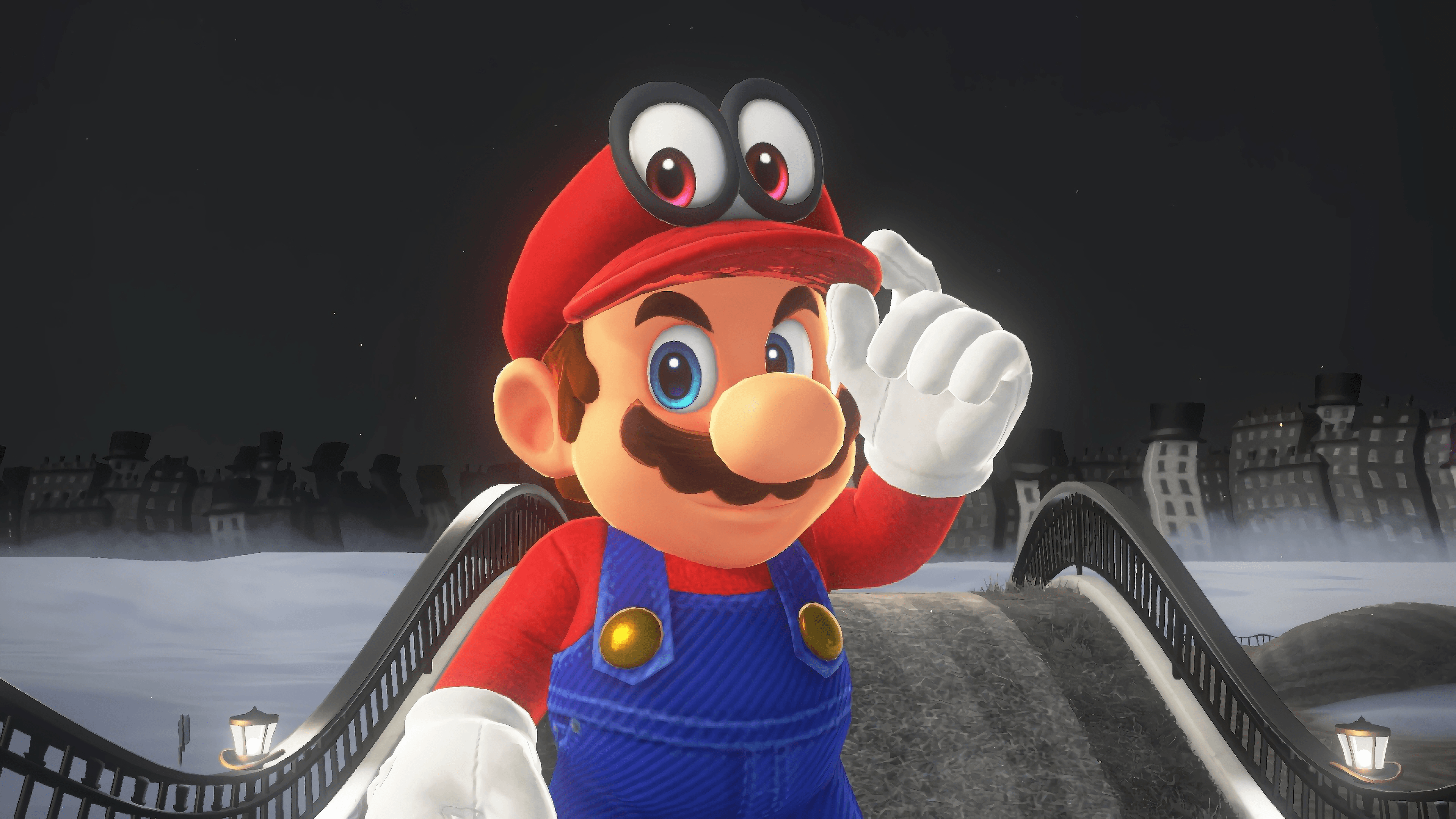 Super Mario Odyssey Mario & Cappy Wallpaper 4k Ultra HD Wallpaper