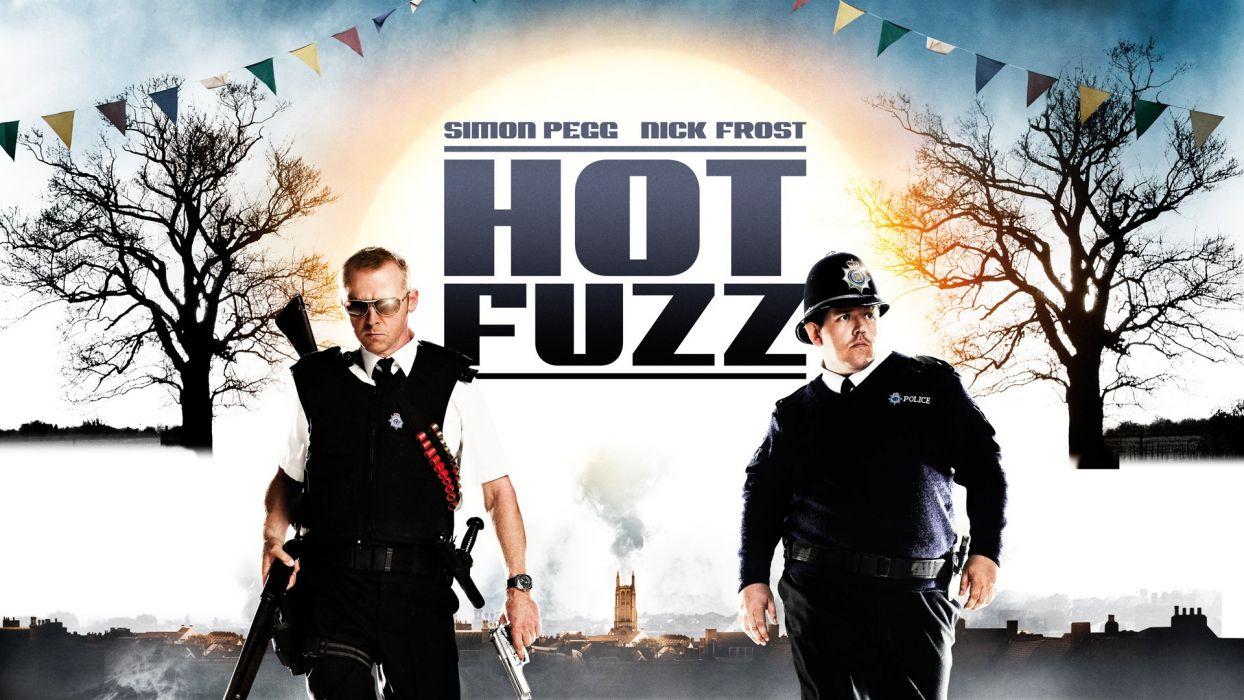 HOT FUZZ comedy crime police parody wallpaperx1080