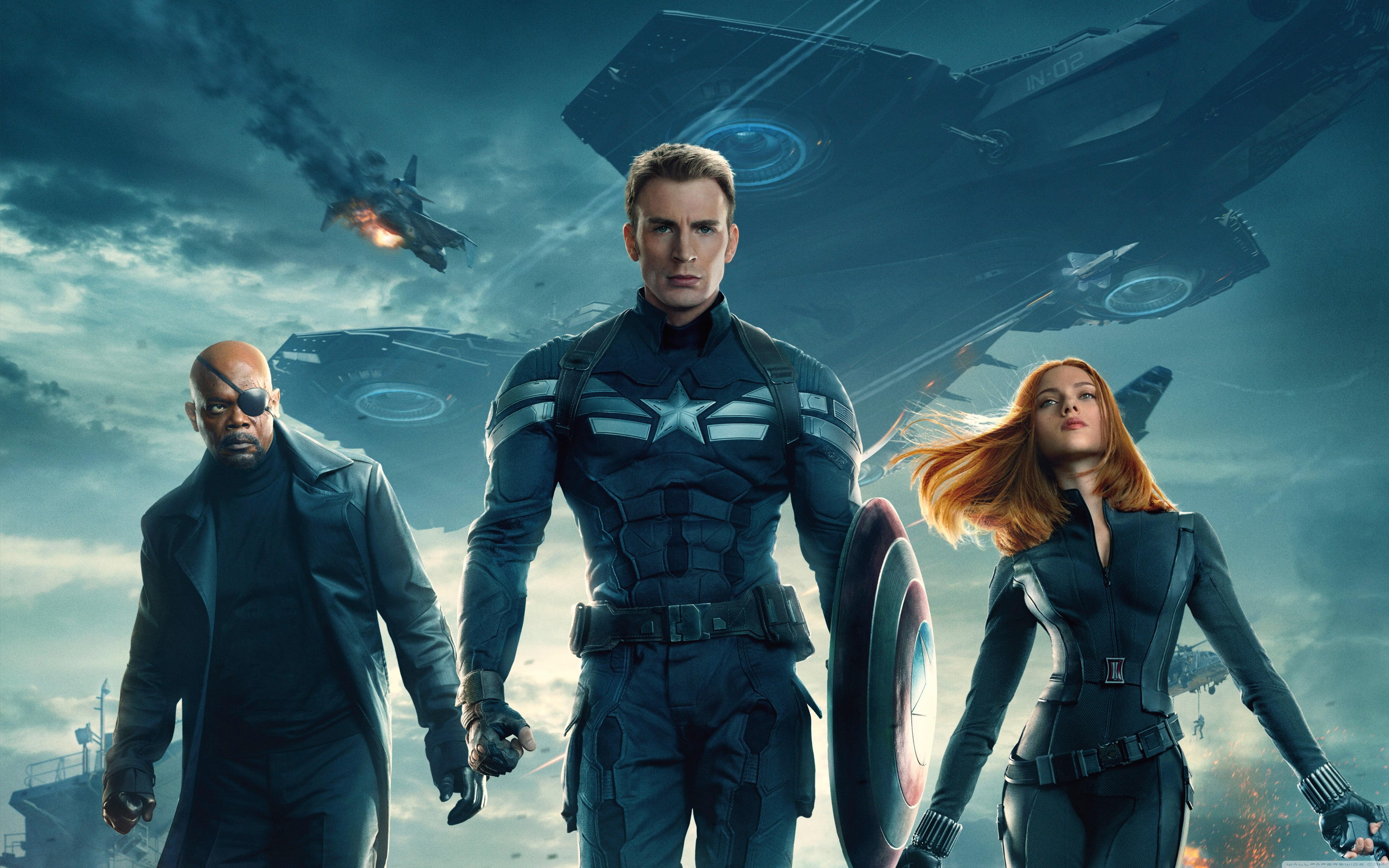 Marvel's Captain America digital wallpaper, Captain America