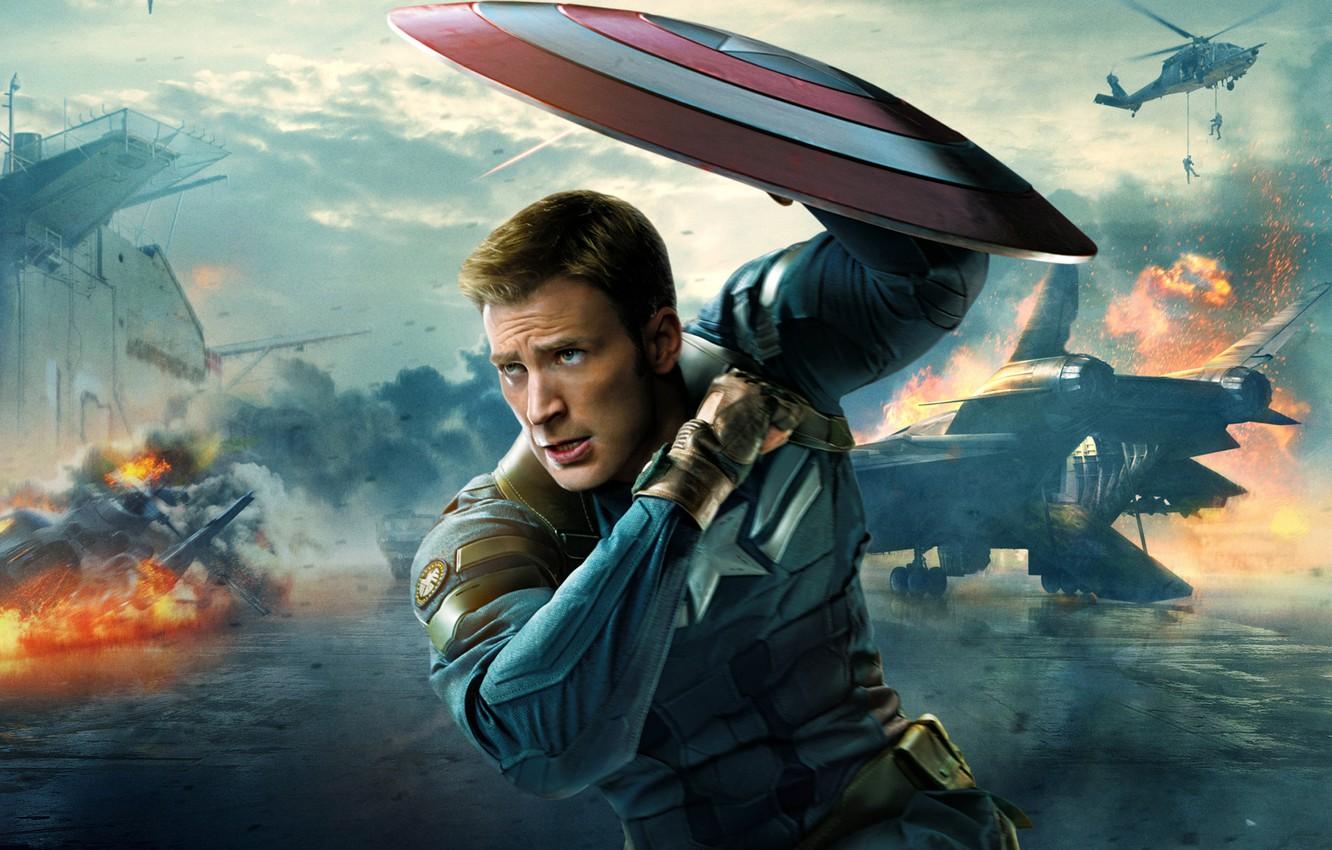 Wallpaper shield, Marvel, Chris Evans, Steve Rogers, Captain America: The Winter Soldier image for desktop, section фильмы