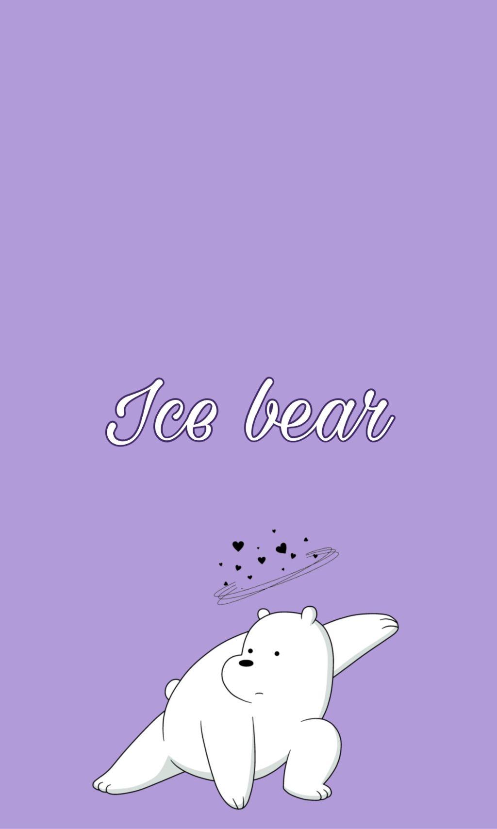 WE BARE BEARS Ice Bear IPhone Wallpaper ❄️ webearbear