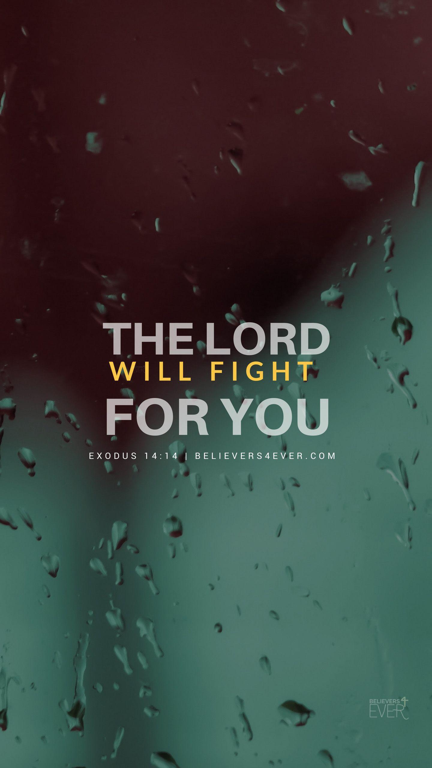 The Lord will fight for you. Bible quotes, Bible