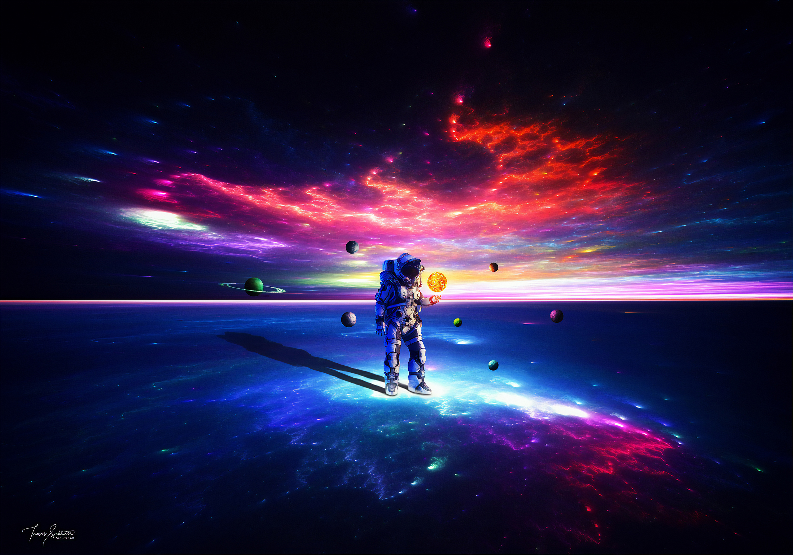 Lost Alone Astronaut, HD Artist, 4k Wallpaper, Image