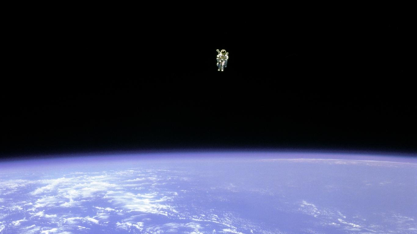 Free download Astronaut Floating In Space Wallpaper Earth