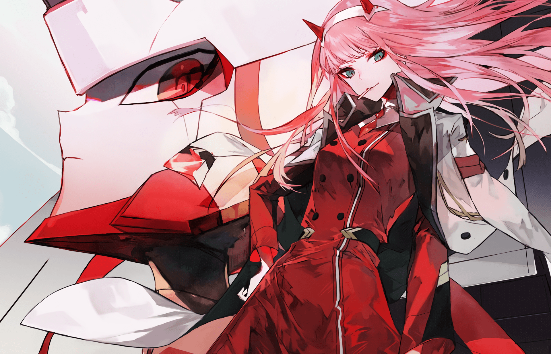 Zero Two (Darling in the FranXX) HD .wall.alphacoders.com