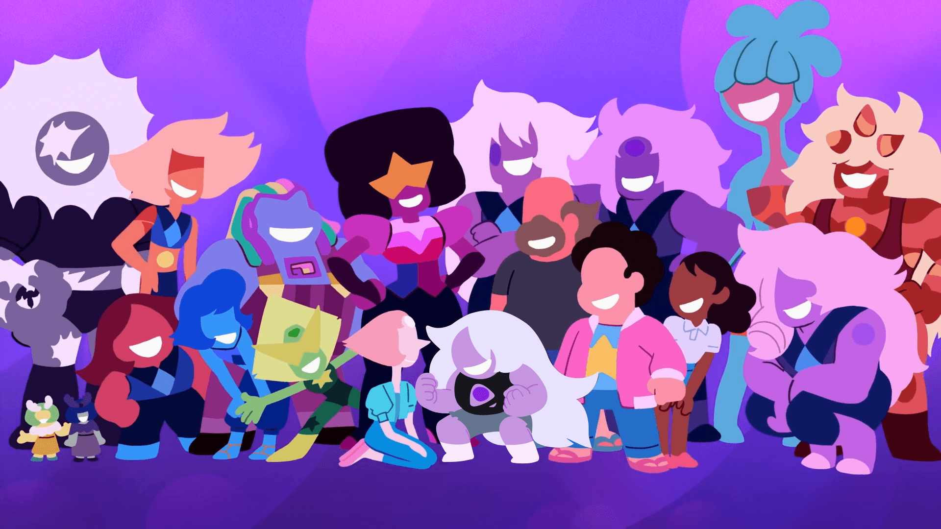 Redrew Amethyst in the style of the others for a wallpaper