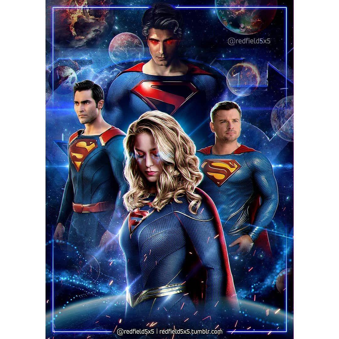 redfield on Instagram: “Crisis On Infinite Earths, the Super family poster ⠀ I'm right on time to wish. Supergirl superman, Superman movies, Superhero shows
