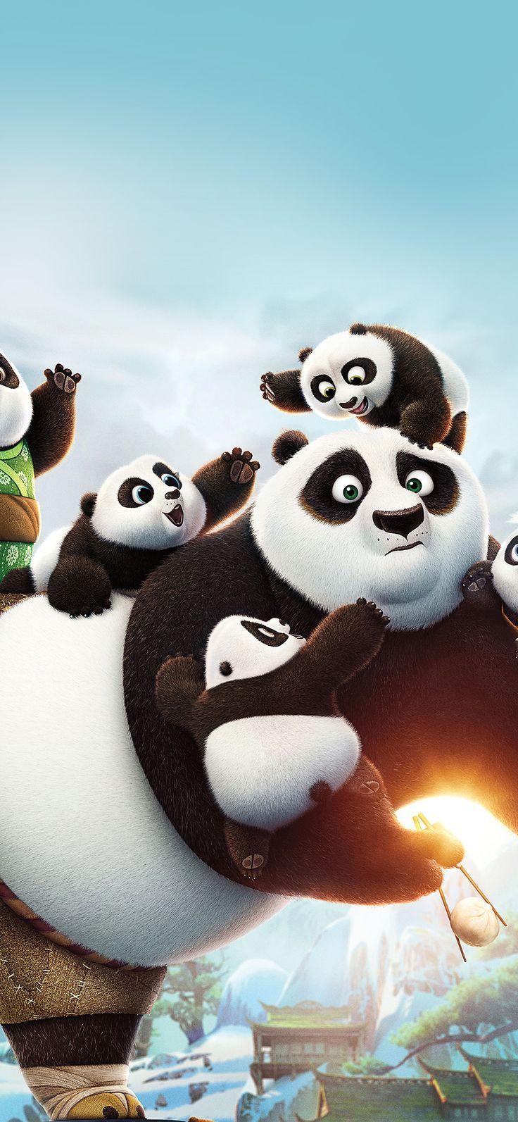 iPhone X wallpaper, kungfu panda anime picture art