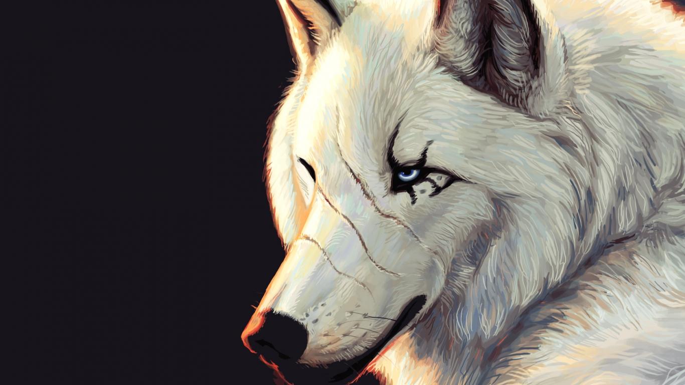 Animated Wolf Desktop Wallpaper
