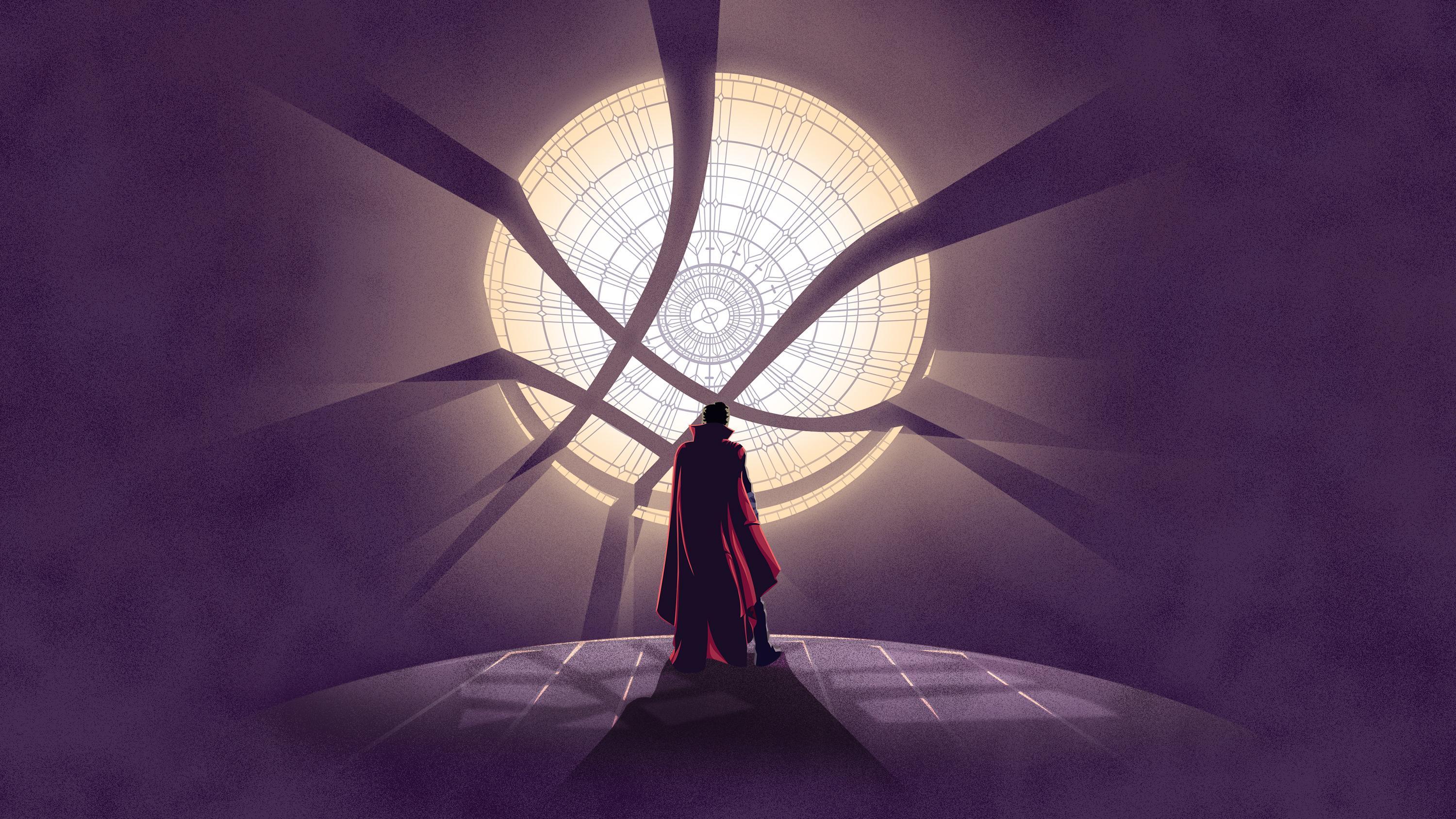 Doctor Strange Minimal Artwork Wallpaper, HD Minimalist 4K