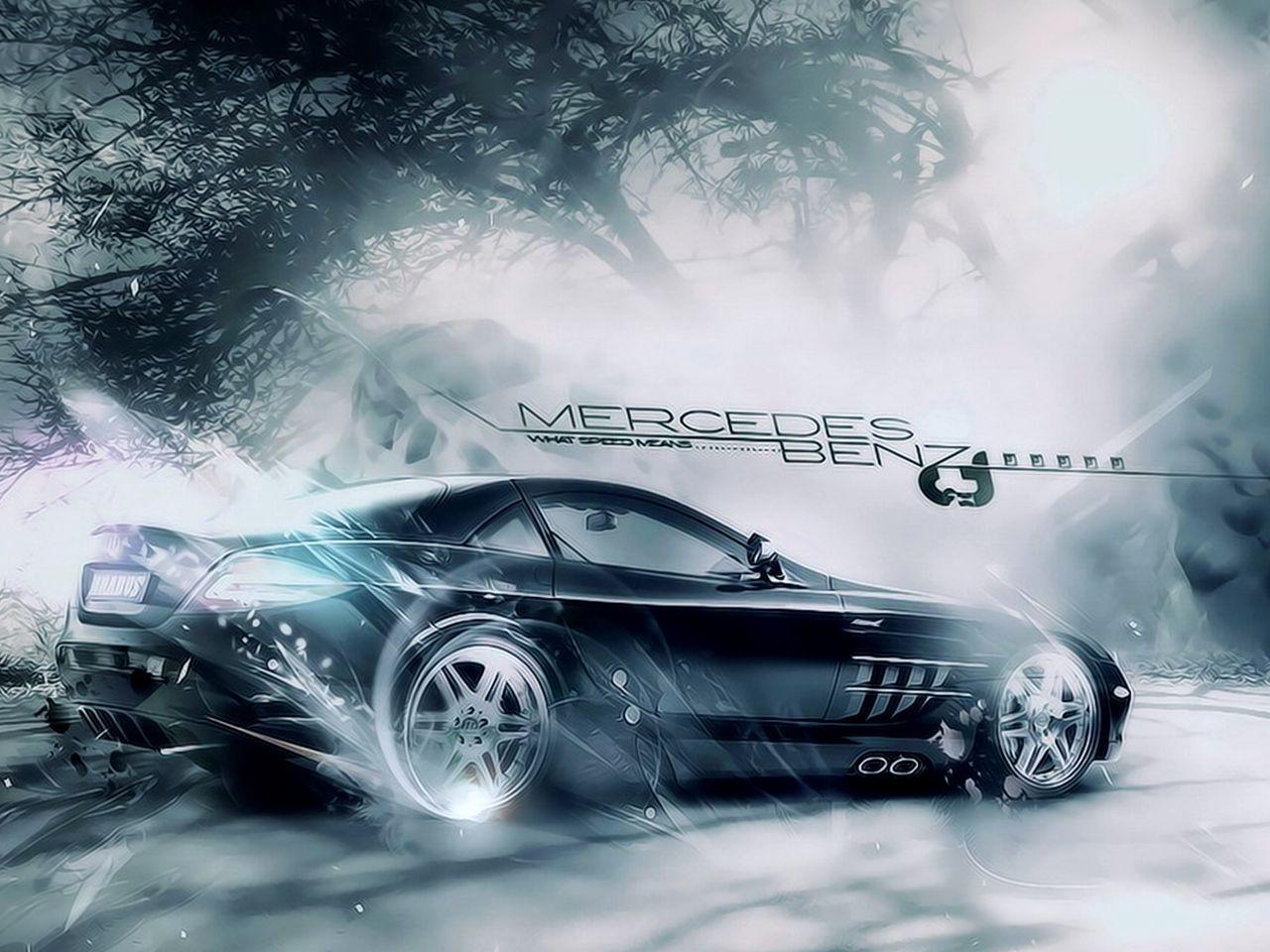 Benz Black HD Wallpaper Free Download Black Painted Car