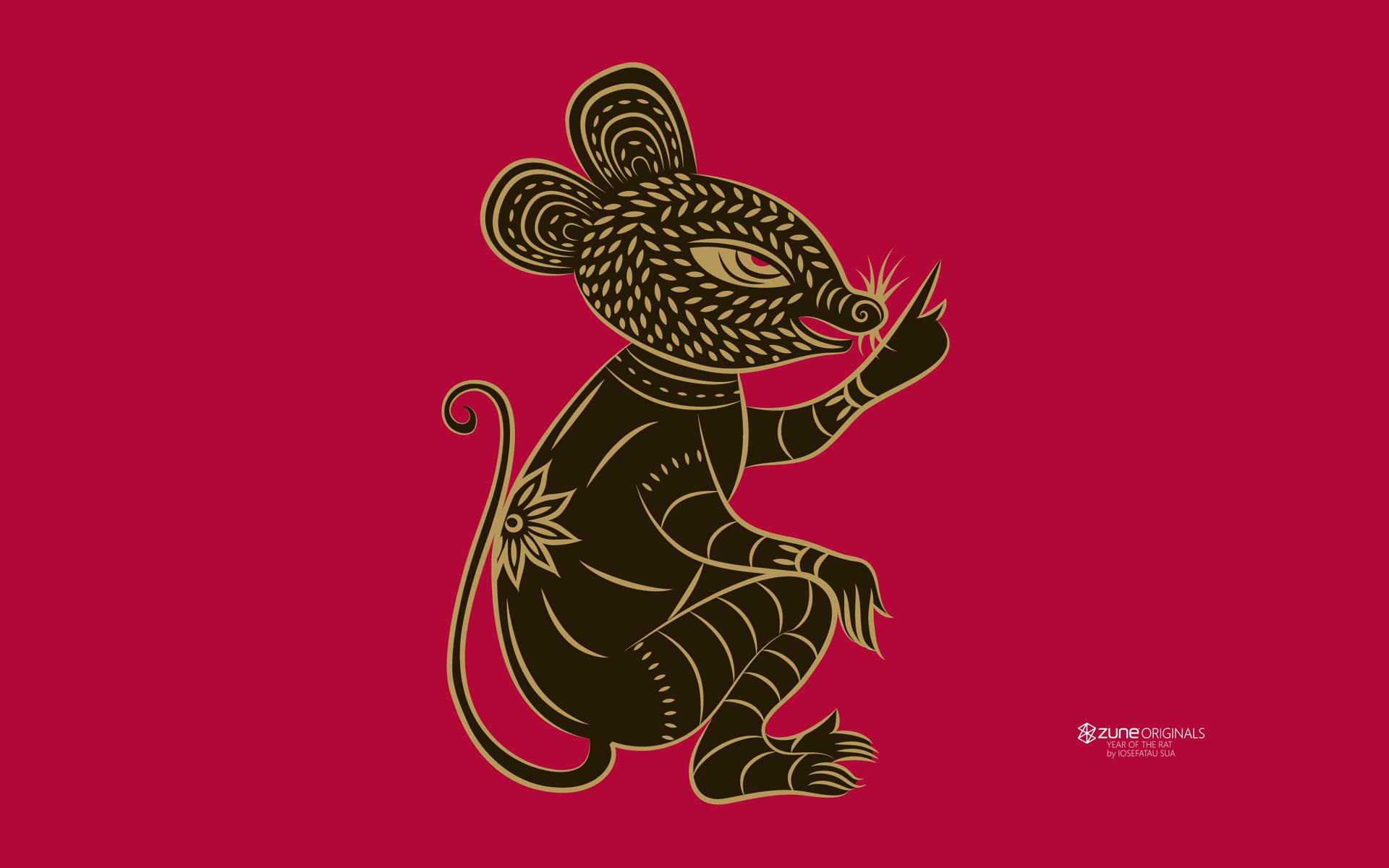 year of the Rat Zodiac Wallpaper