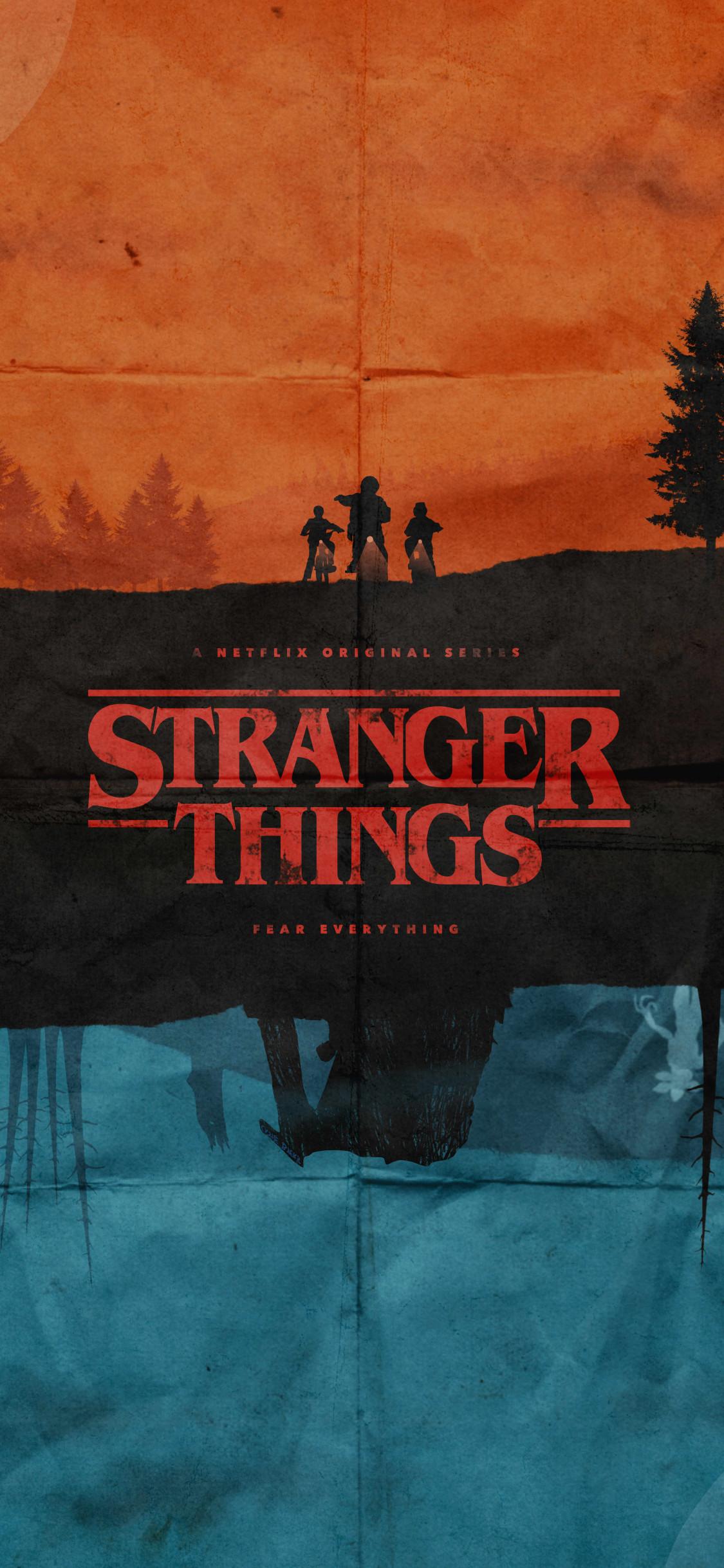 Stranger Things Fanmade Poster 5k iPhone XS, iPhone