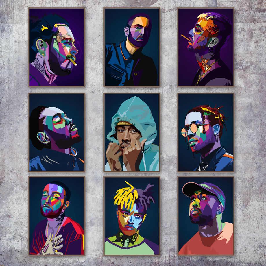 Lil Peep Tyler XXXTentacion Rapper Star Wall Art Canvas