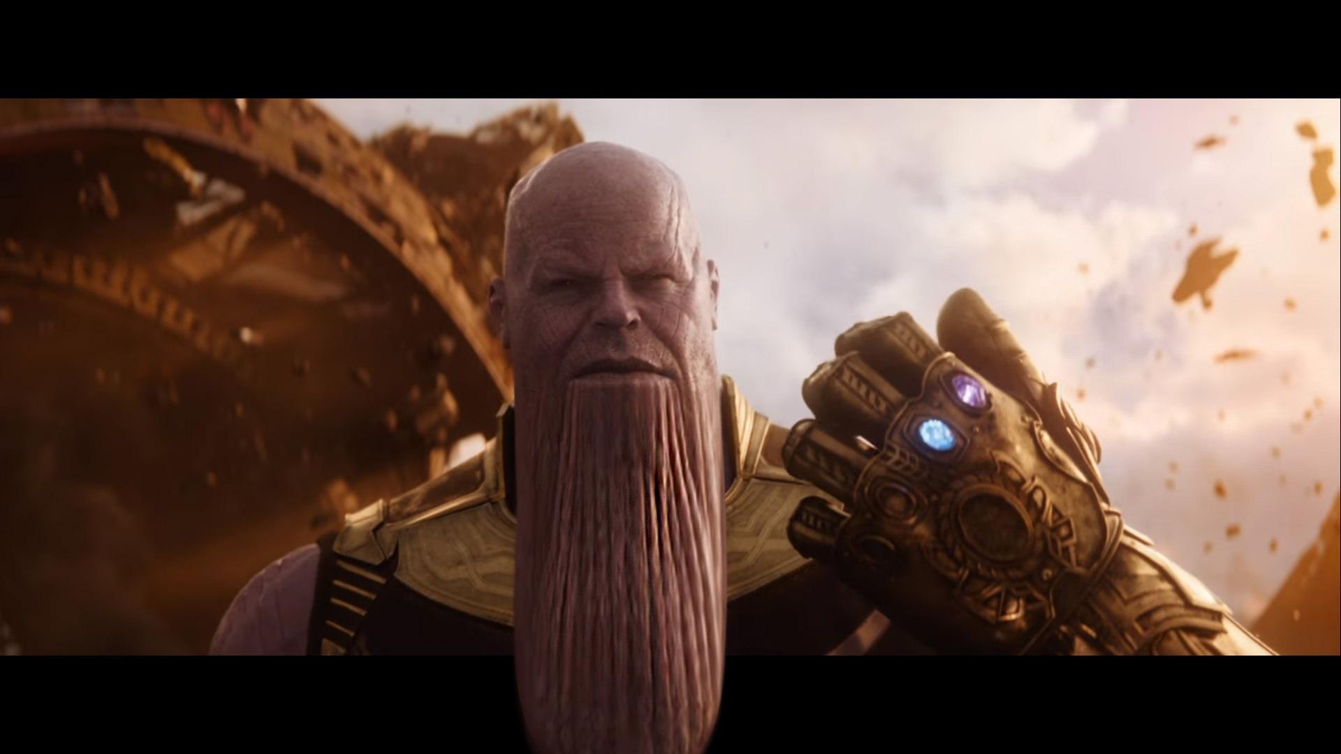 Thanos with a even bigger chin