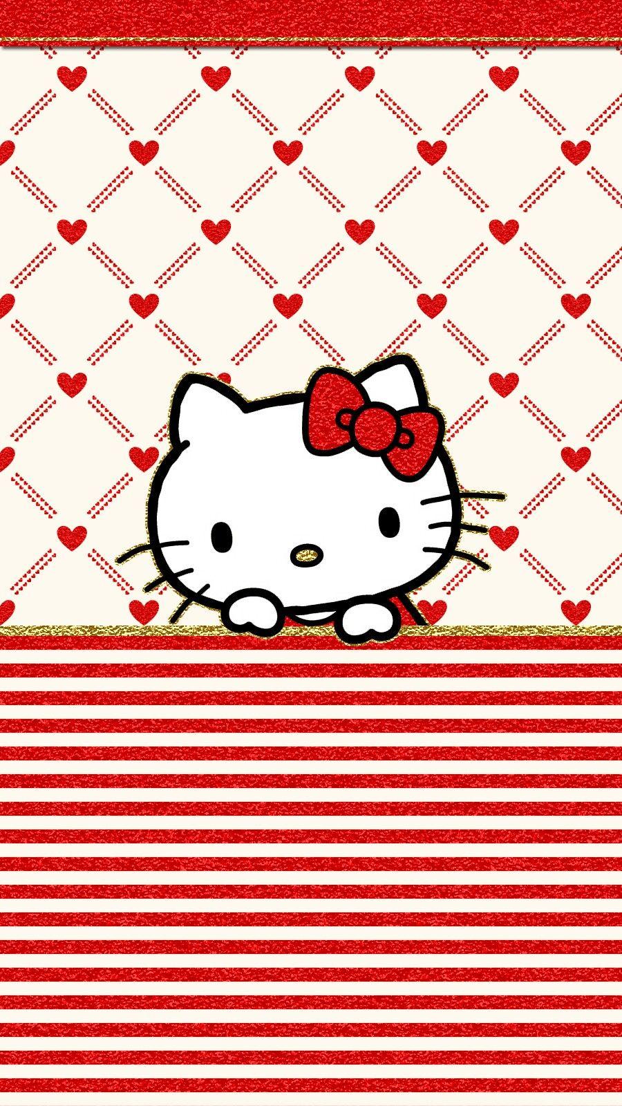iPhone Wall: Valentine's Day tjn. Hello kitty wallpaper, Hello