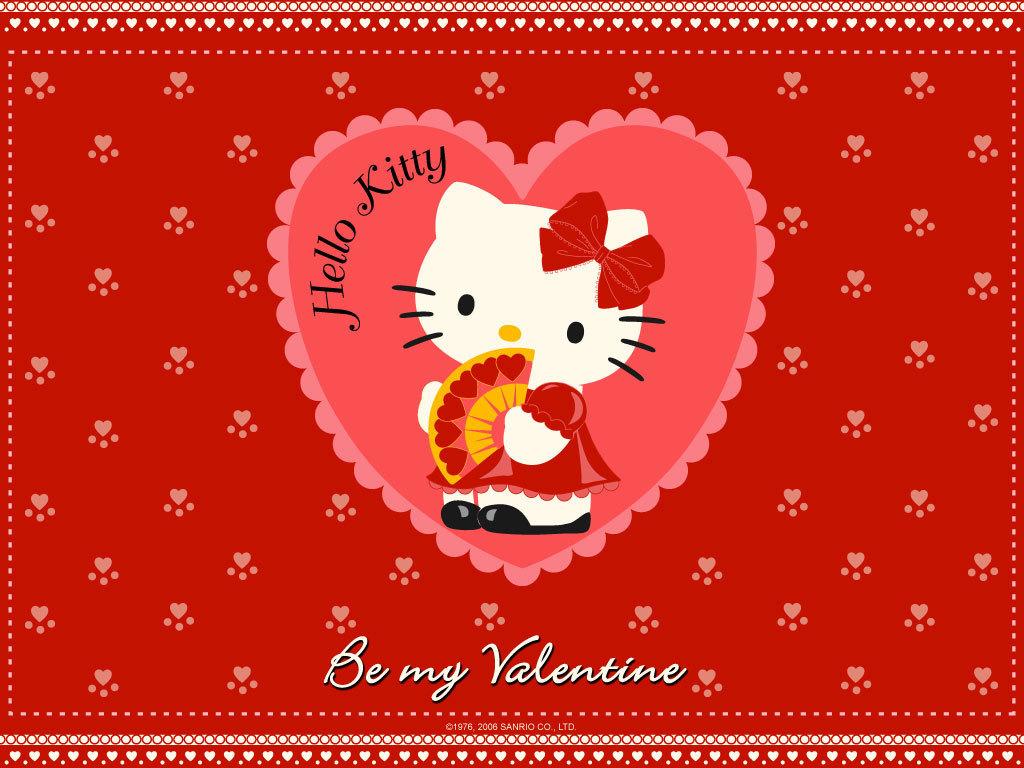 Valentine Kitty Wallpaper