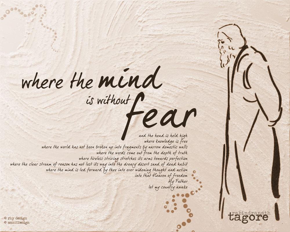 Where the mind is without fear by Rabindranath Tagore Poem