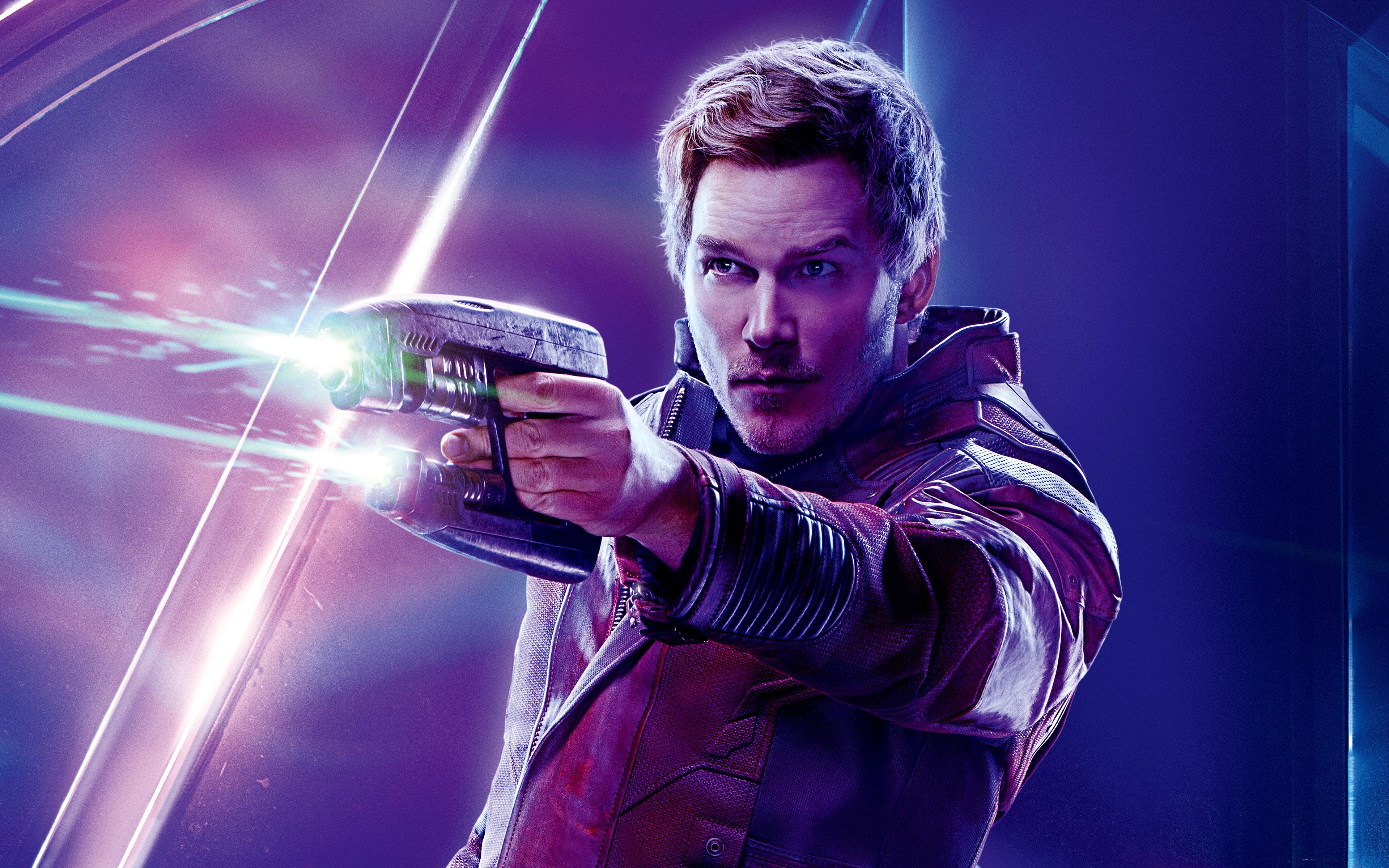 Star Lord in Avengers Infinity War 4K 8K Wallpaper. HD