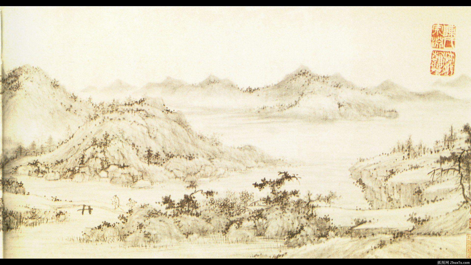 Traditional Chinese Paintings Wallpaper Free