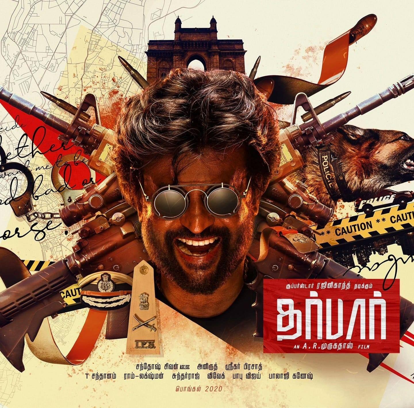 The first look of the Next Pongal movie Darbar. Directed