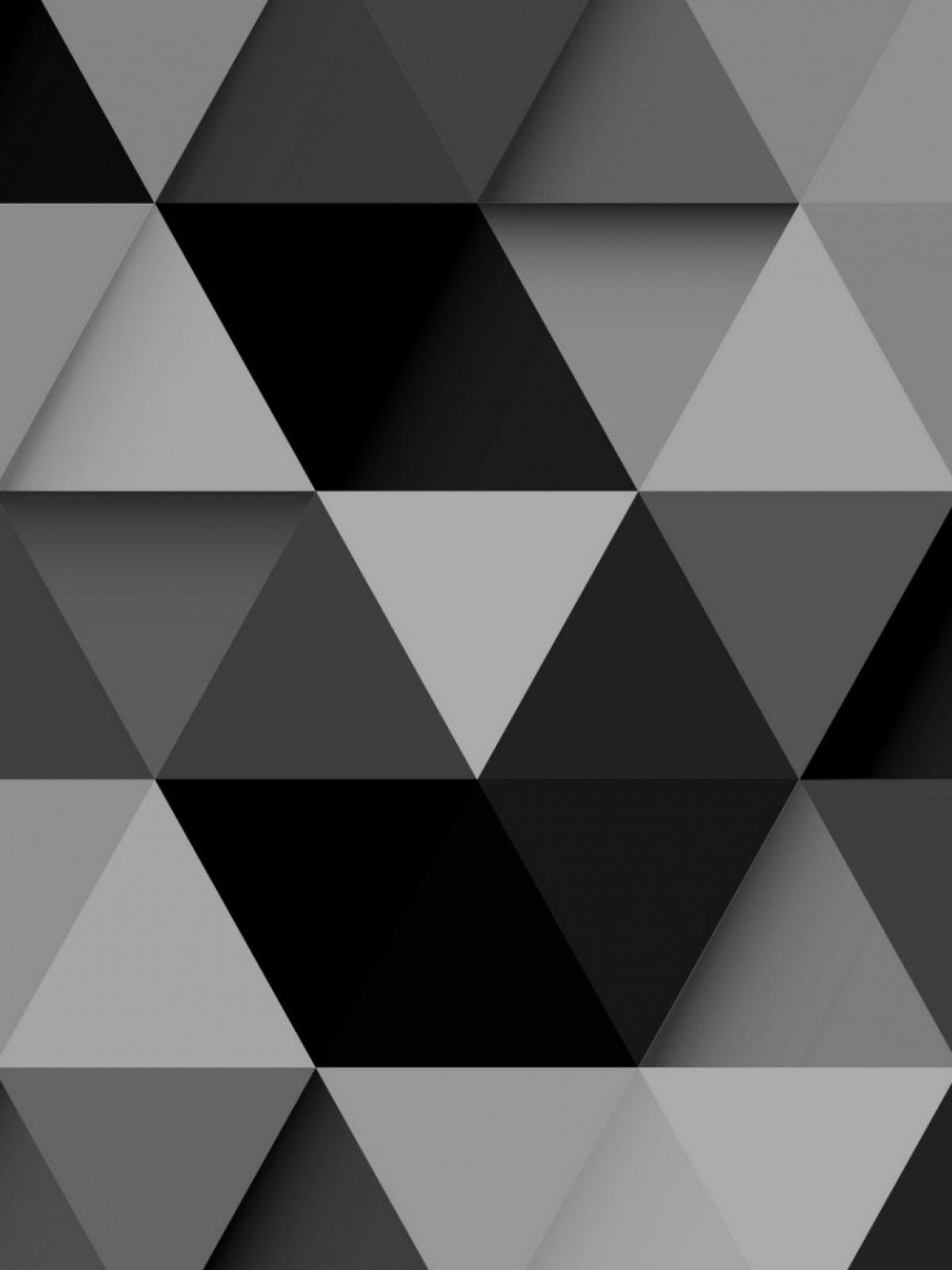 Abstract Black Design Mobile Wallpaper