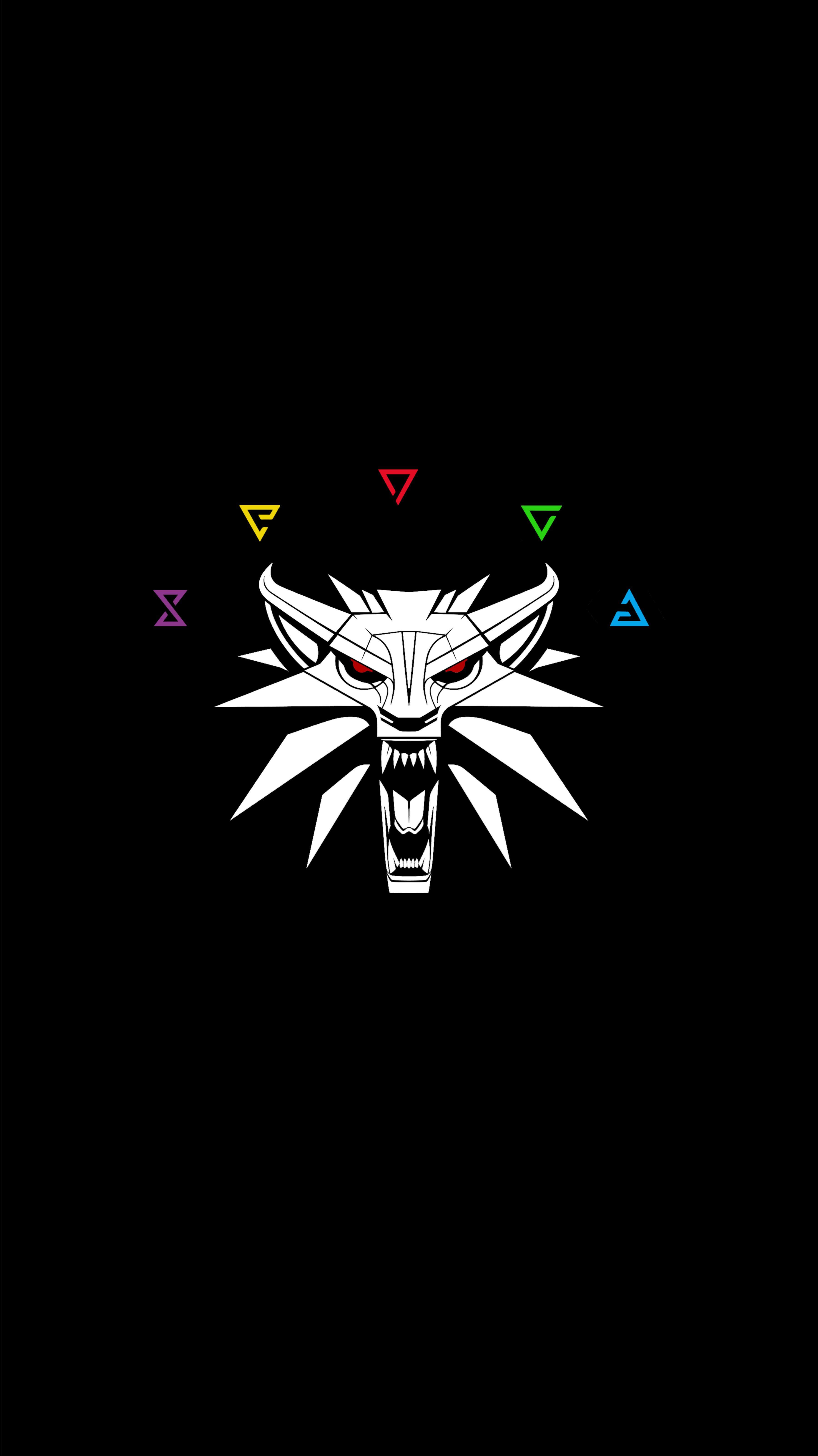 Wolf Medallion Phone Wallpaper