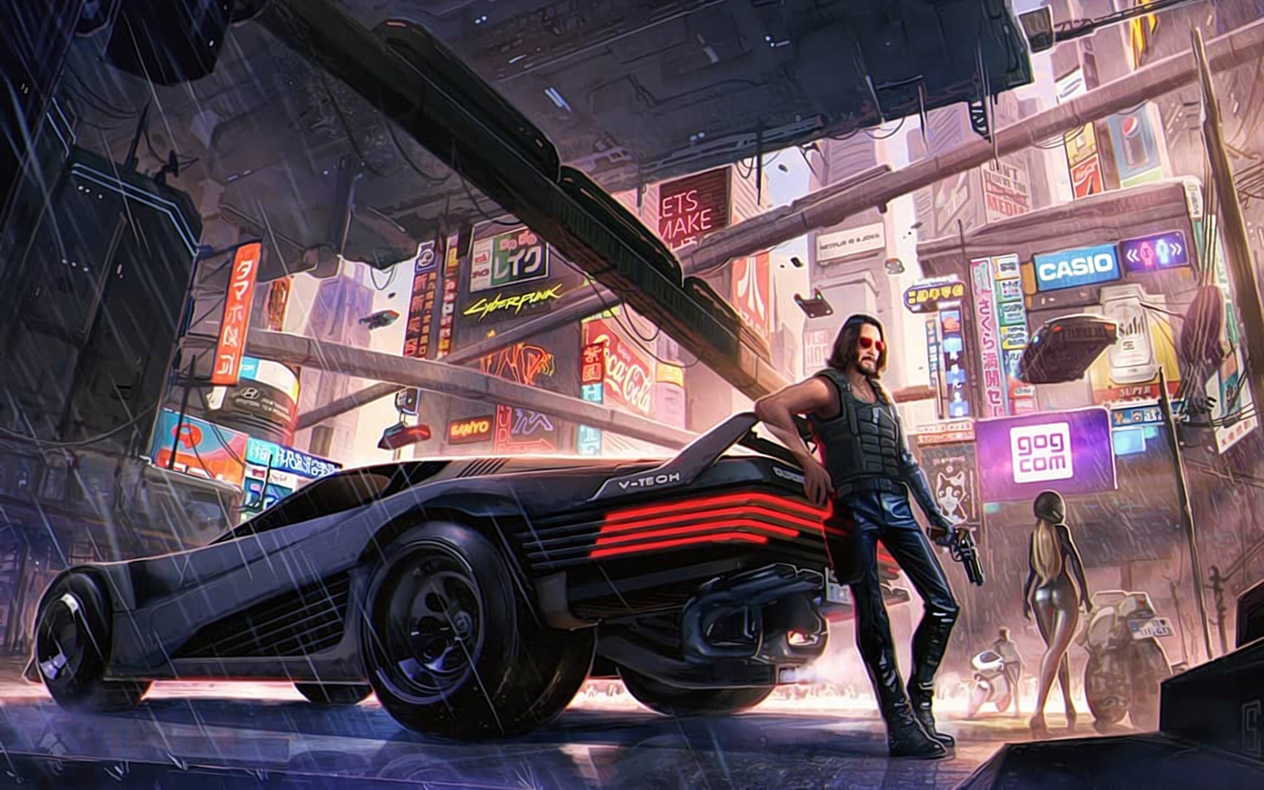 Keanu Reeves Cyberpunk 2077 Art 2560x1600