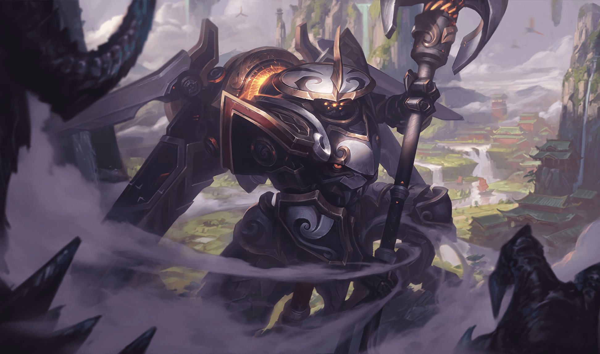 Mecha Kingdoms skins wallpaper Leona, Jax, Garen, Sett