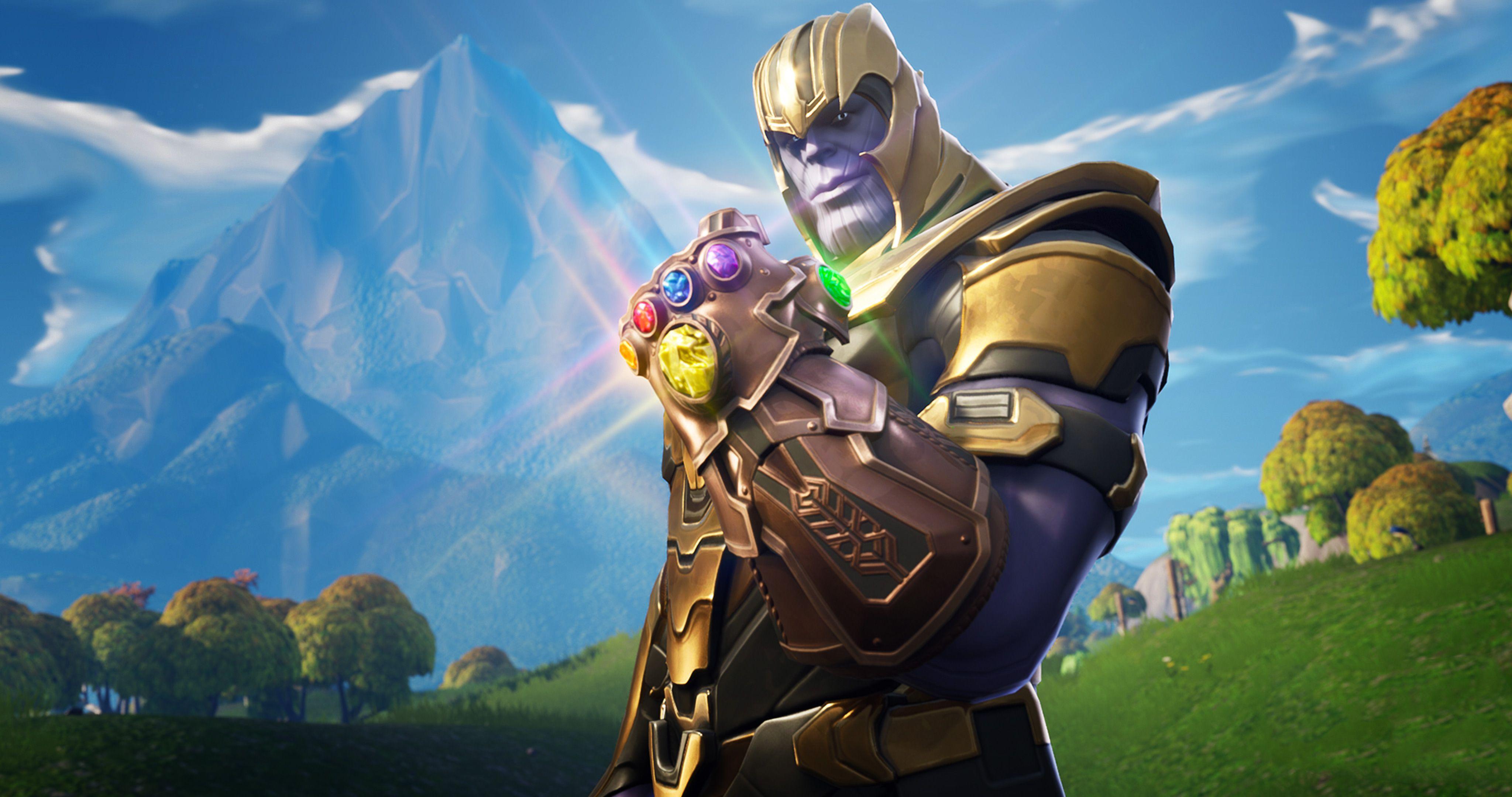 Thanos In Fortnite Battle Royale, HD Games, 4k Wallpaper